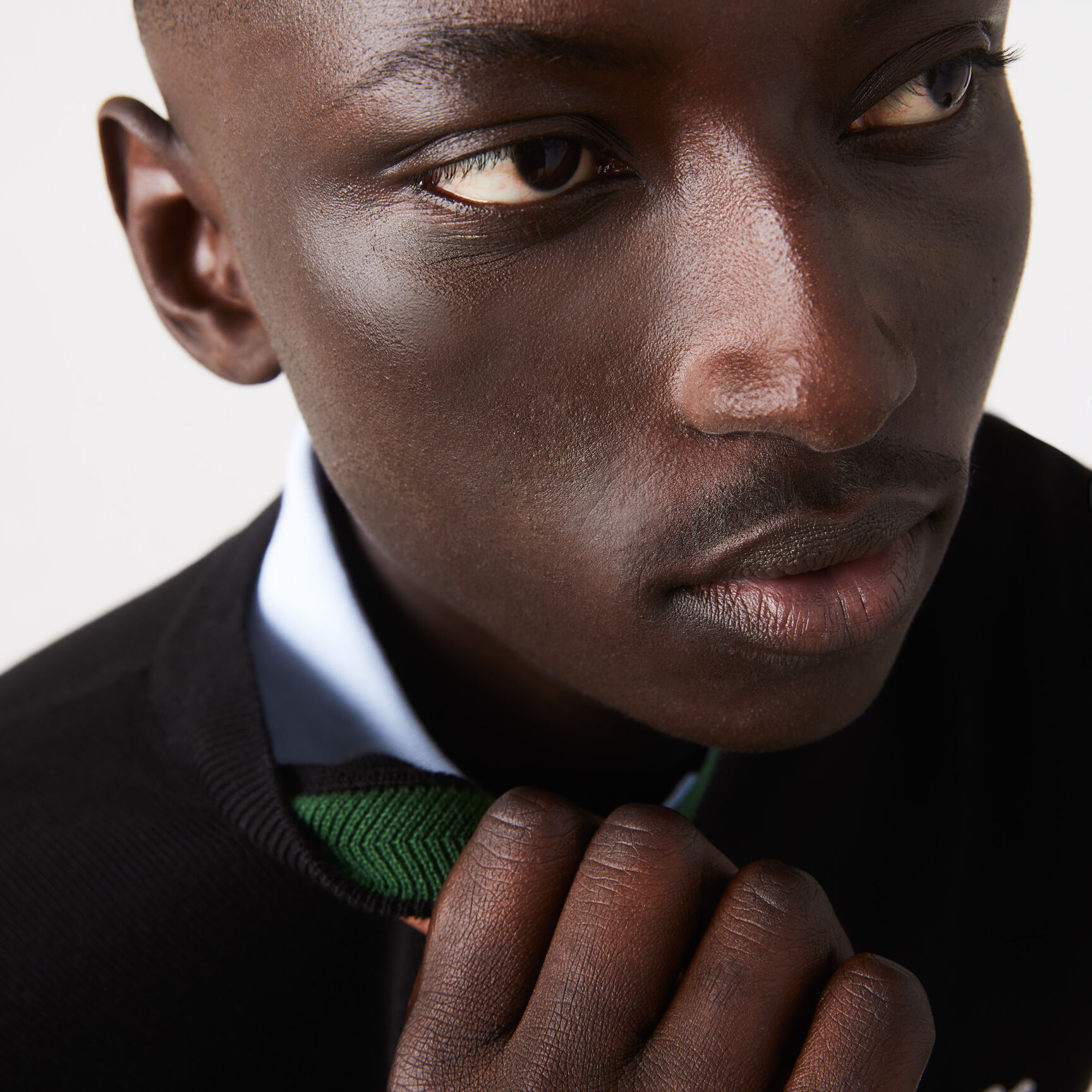 Monochrome Crew Neck Cotton Sweater 