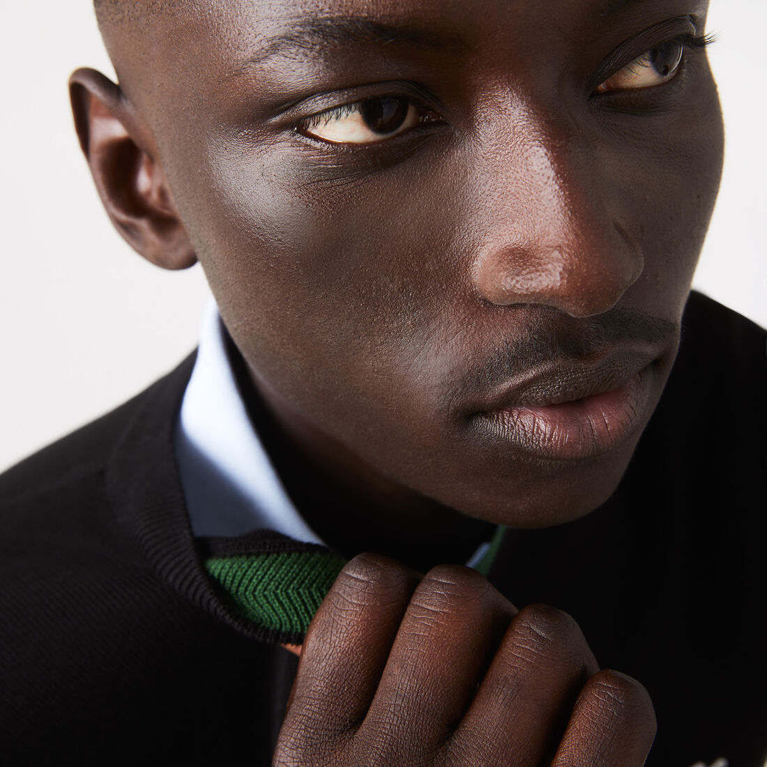 Monochrome Crew Neck Cotton Sweater Monochrome Crew Neck Cotton Sweater