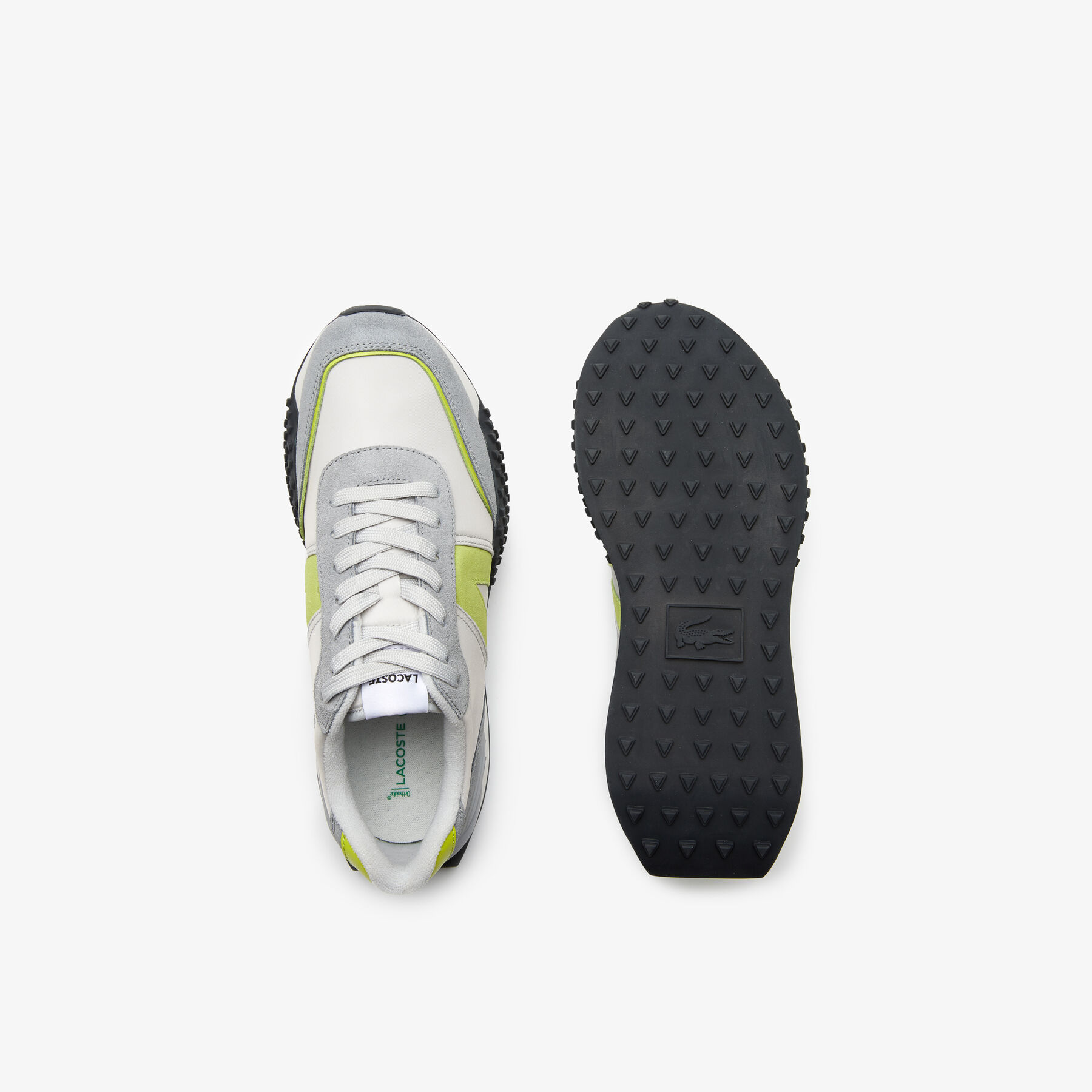 Men's Lacoste L-Spin Deluxe Leather Color Contrast Sneakers men s lacoste l spin deluxe leather color contrast sneakers