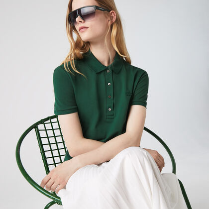 Women's Lacoste Slim Fit Stretch Cotton Pique Polo Shirt