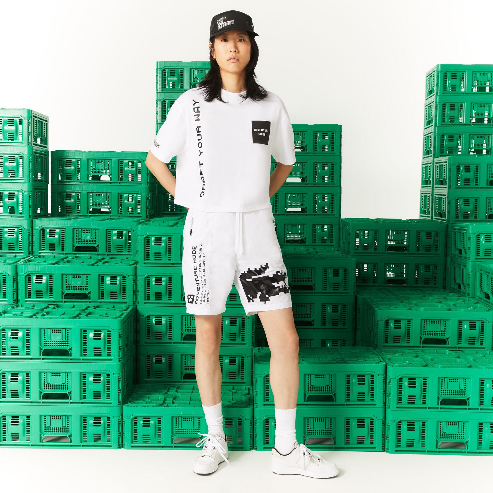 Women's Lacoste L!VE x Minecraft Short Organic Cotton T-Shirt