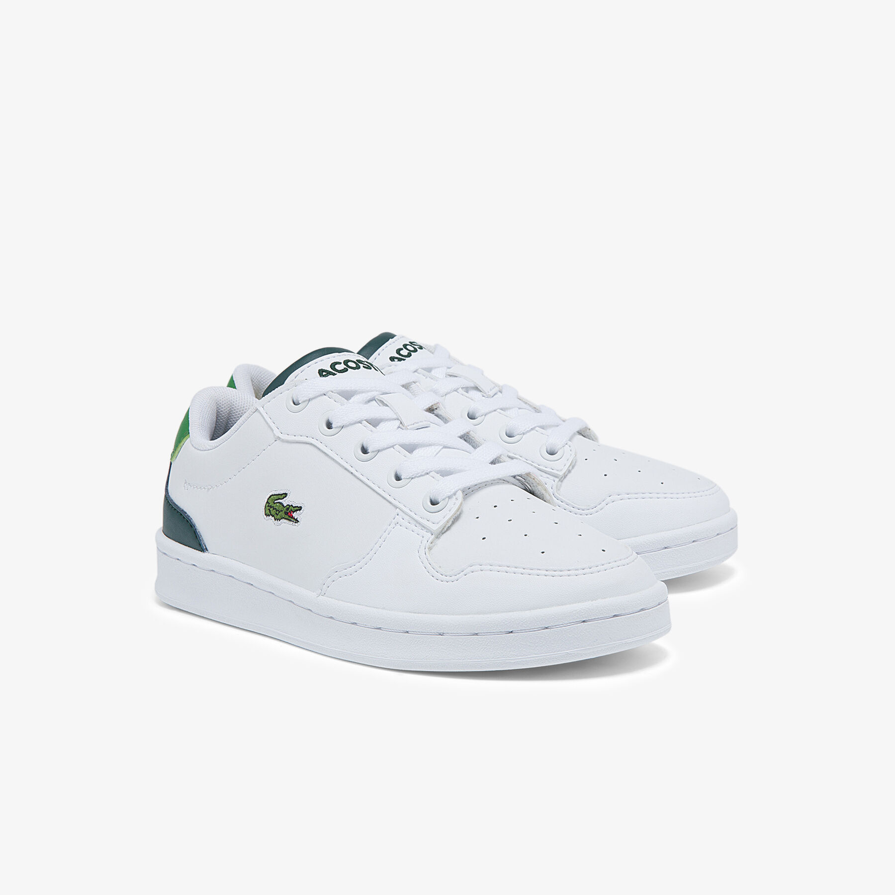 Children's Masters Cup Leather and Synthetic Trainers lacoste children s masters cup leather and synthetic trainers