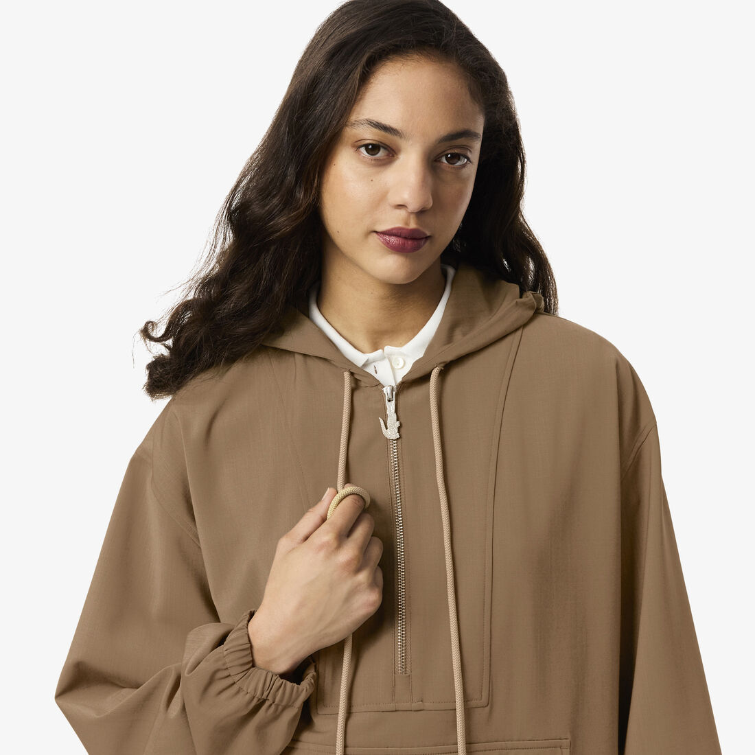 جاكيت بوب أوفر من مزيج الصوف كبير الحجم جاكيت بوب أوفر من مزيج الصوف كبير الحجم