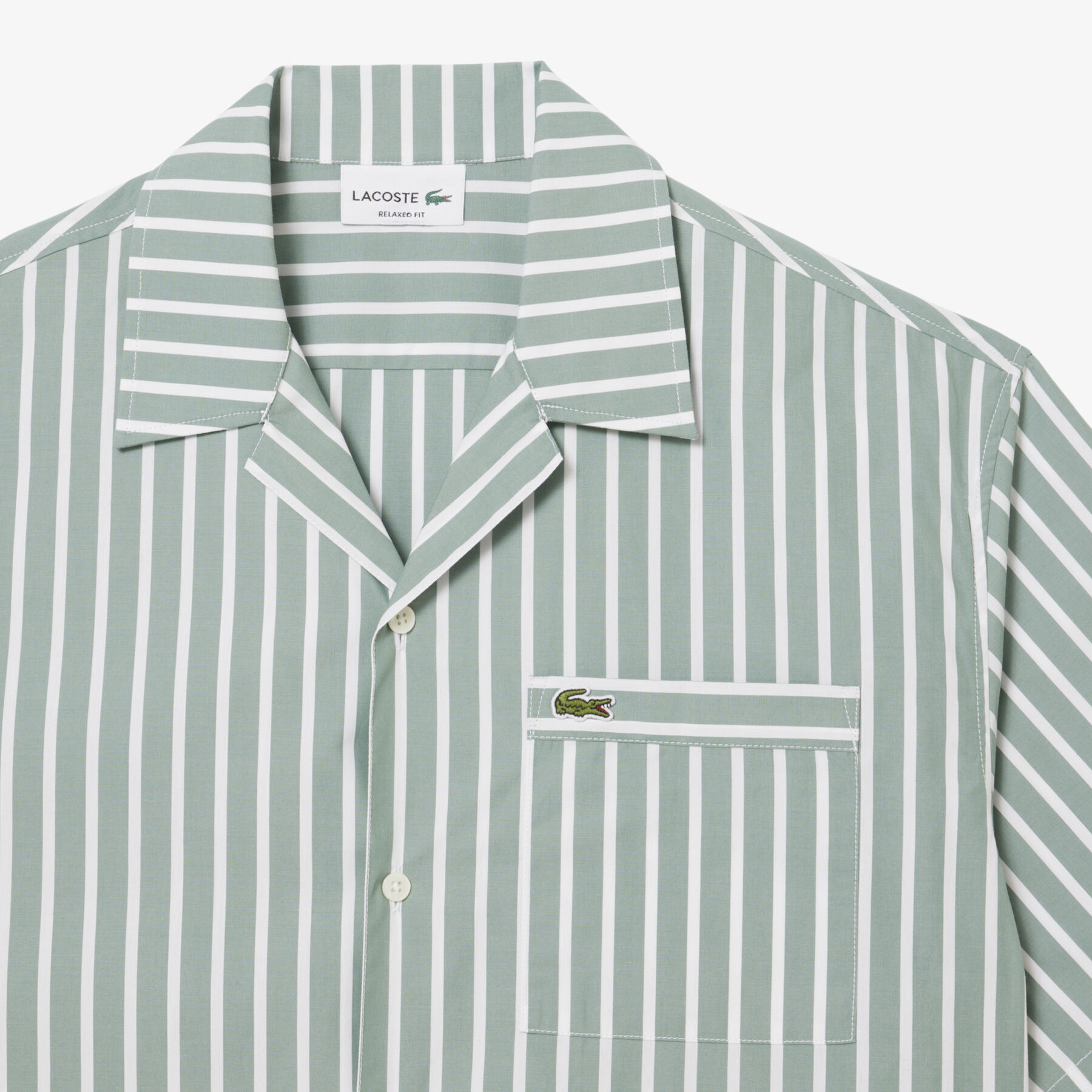 Relaxed Fit Striped Short Sleeved Shirt