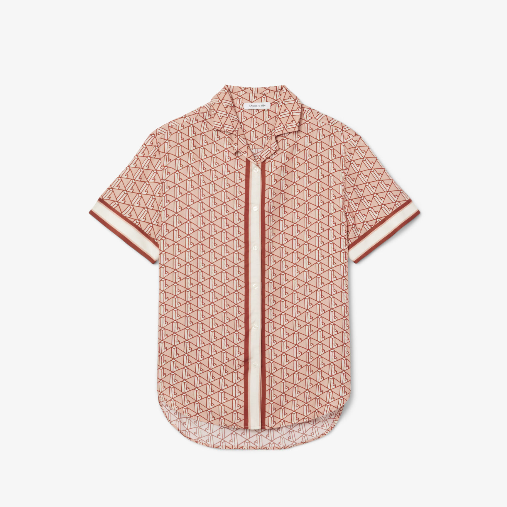 Oversized Monogram Print Shirt