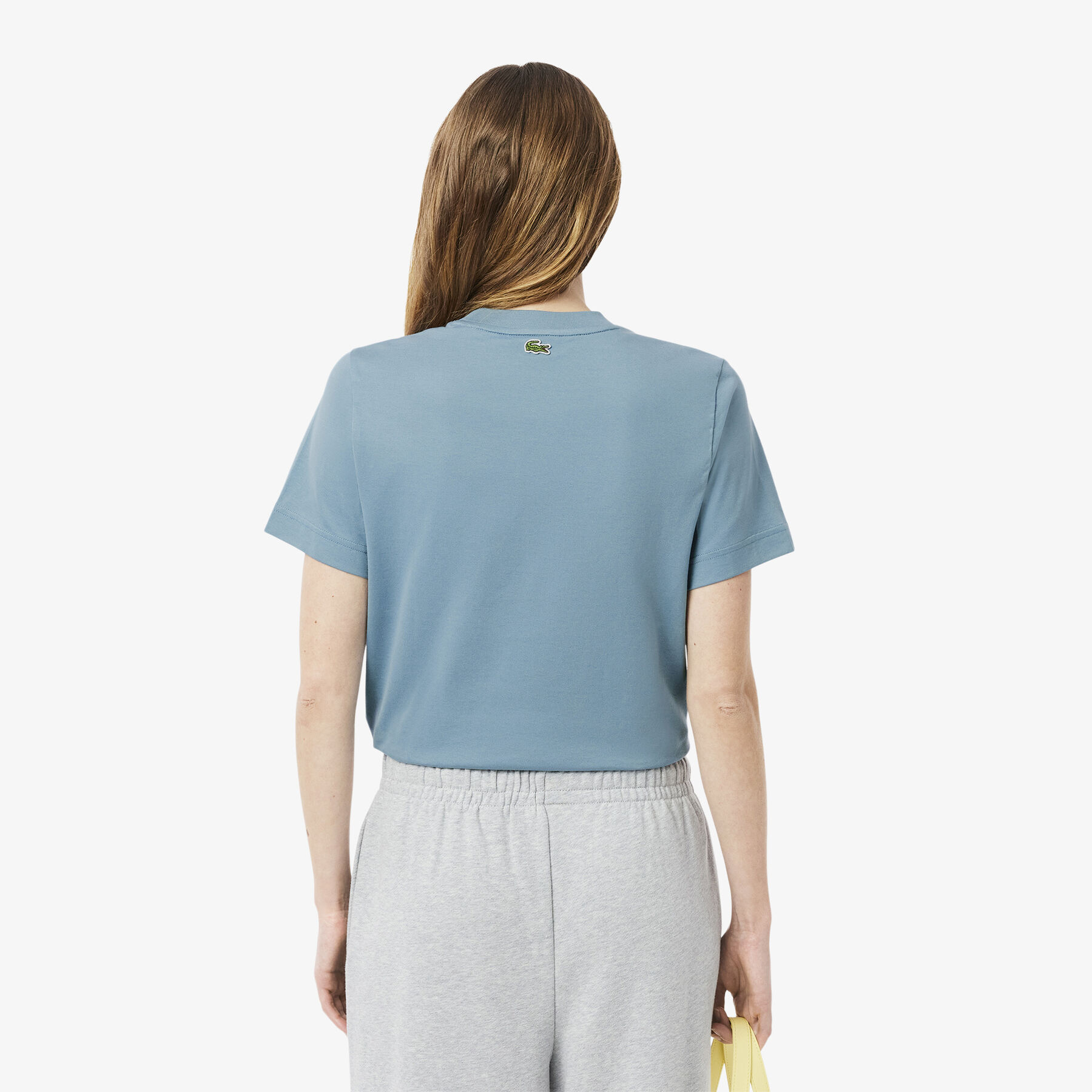 lacoste print cotton t shirt