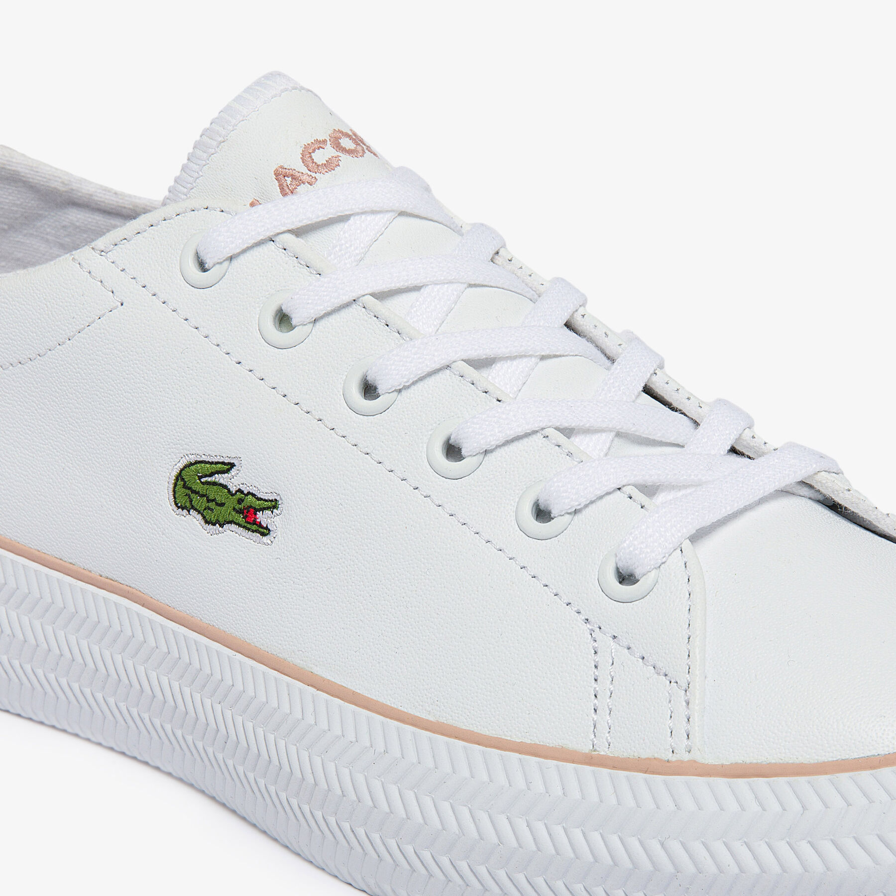 lacoste women s gripshot bl leather and synthetic trainers