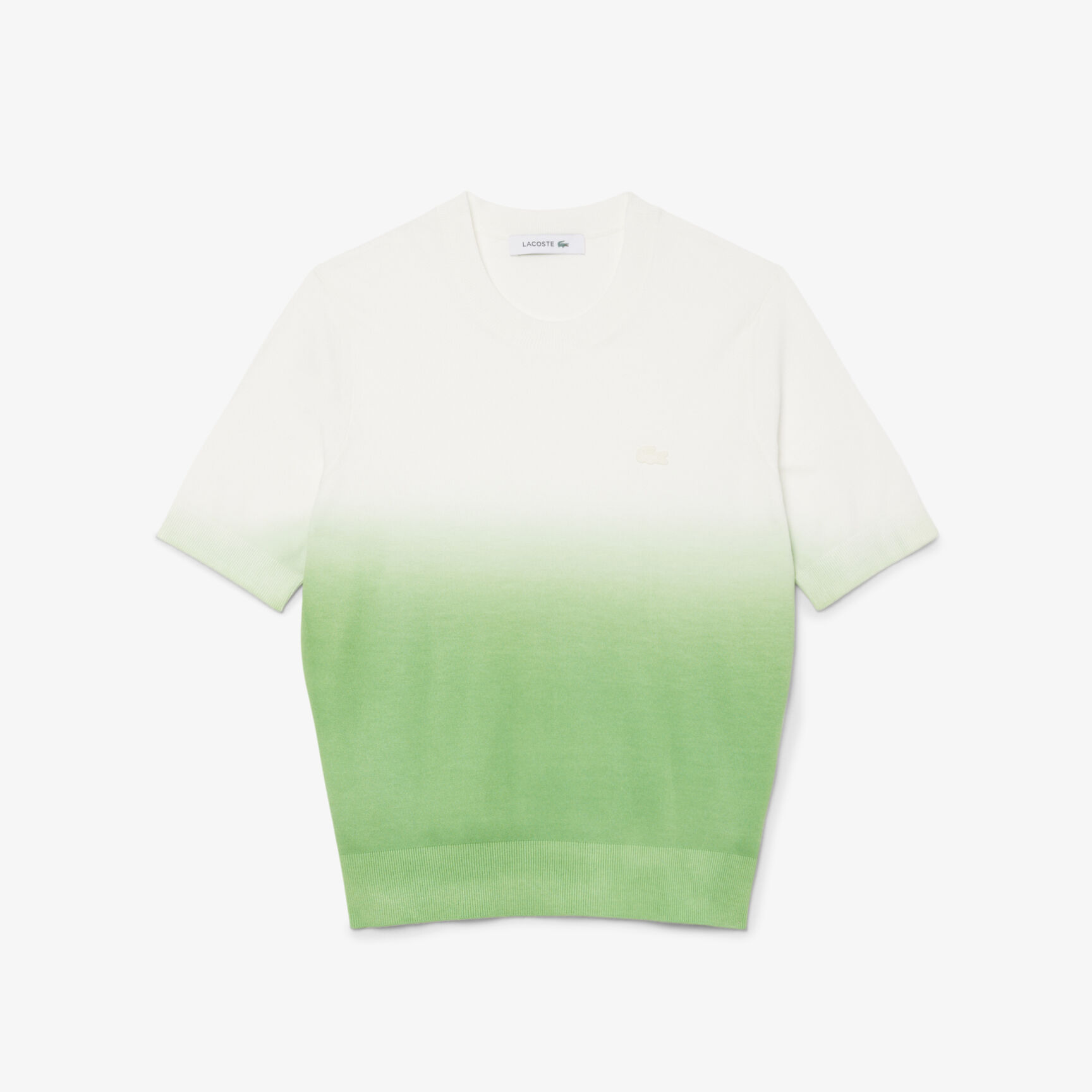 Short Sleeved Ombre Effect Sweater