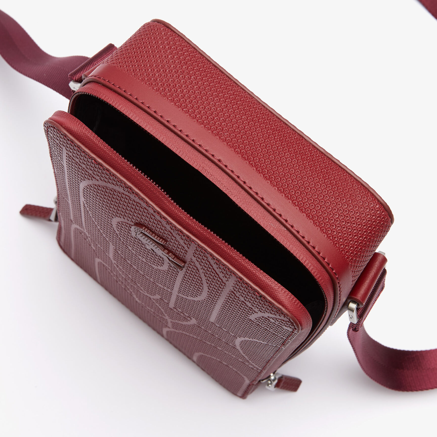 Men’s Chantaco Graphic Piqué Leather Vertical Zip Crossbody Bag Men’s Chantaco Graphic Piqué Leather Vertical Zip Crossbody Bag