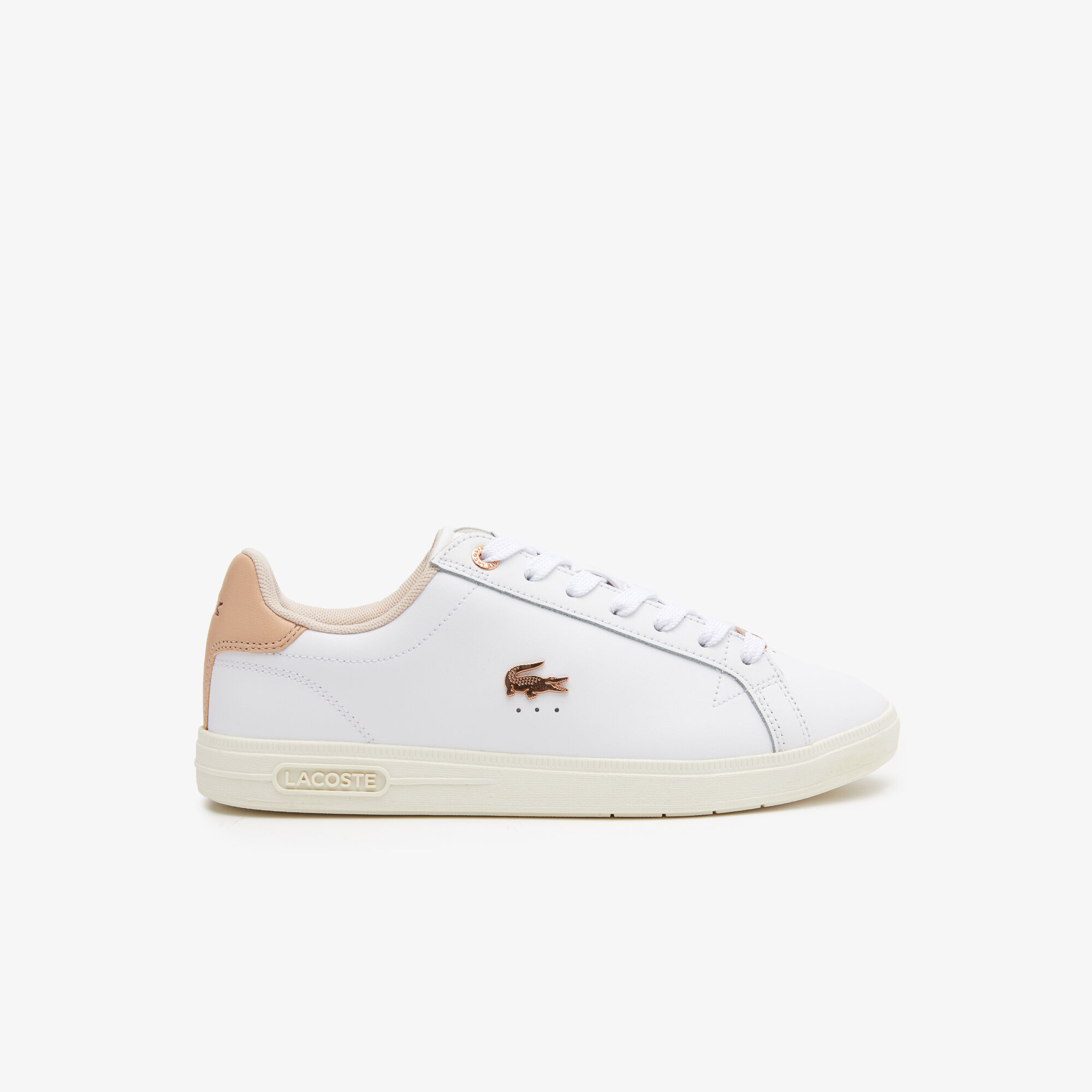 Lacoste ladies leather trainers cheap
