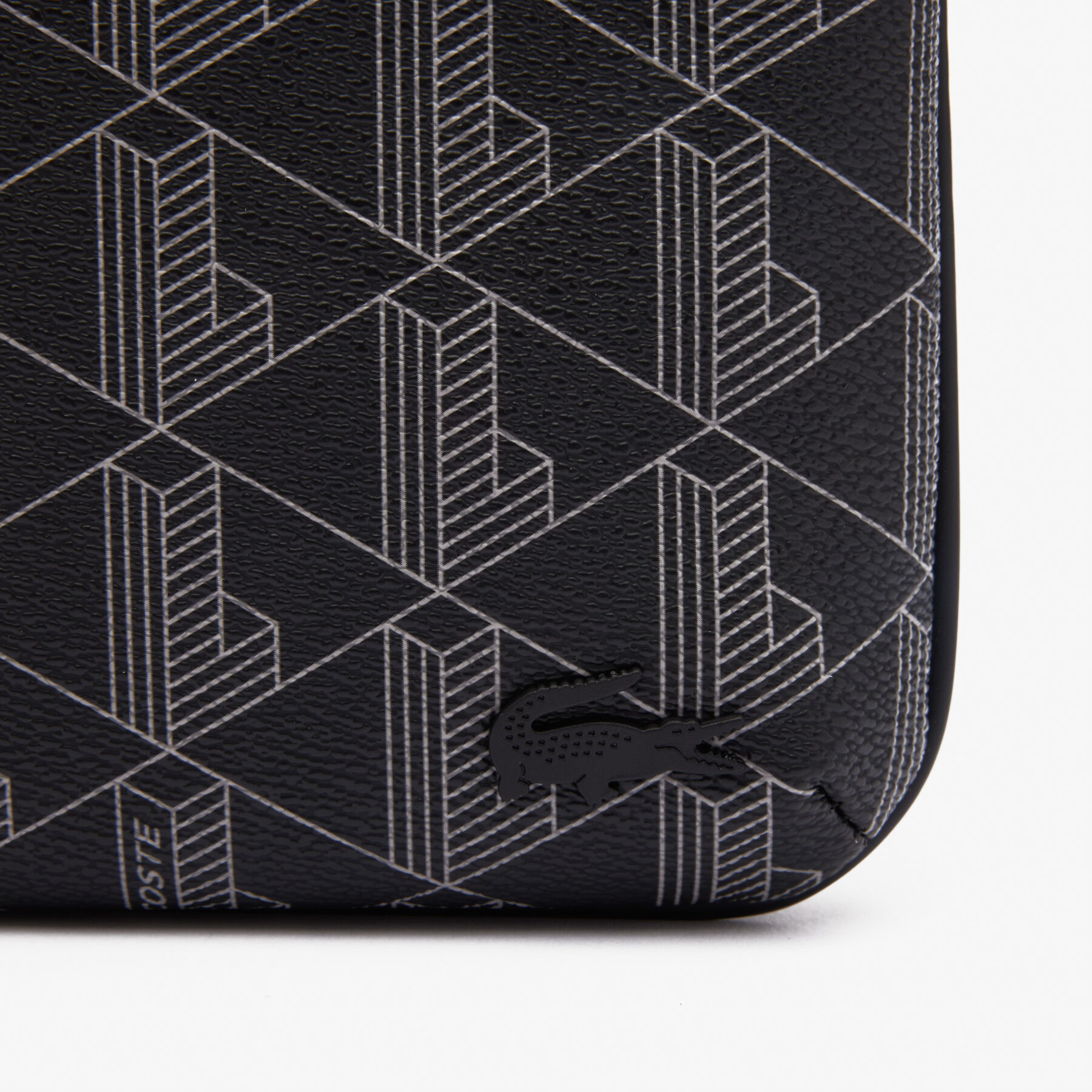 men s lacoste the blend monogram print shoulder bag