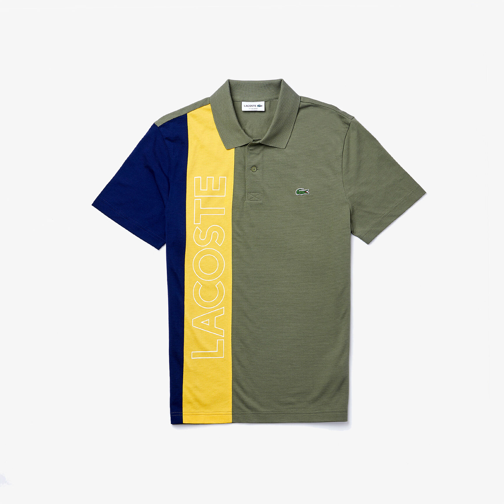 Men’s Lacoste Regular Fit Colourblock Ultra-Lightweight Knit Polo Shirt Men’s Lacoste Regular Fit Colourblock Ultra-Lightweight Knit Polo Shirt