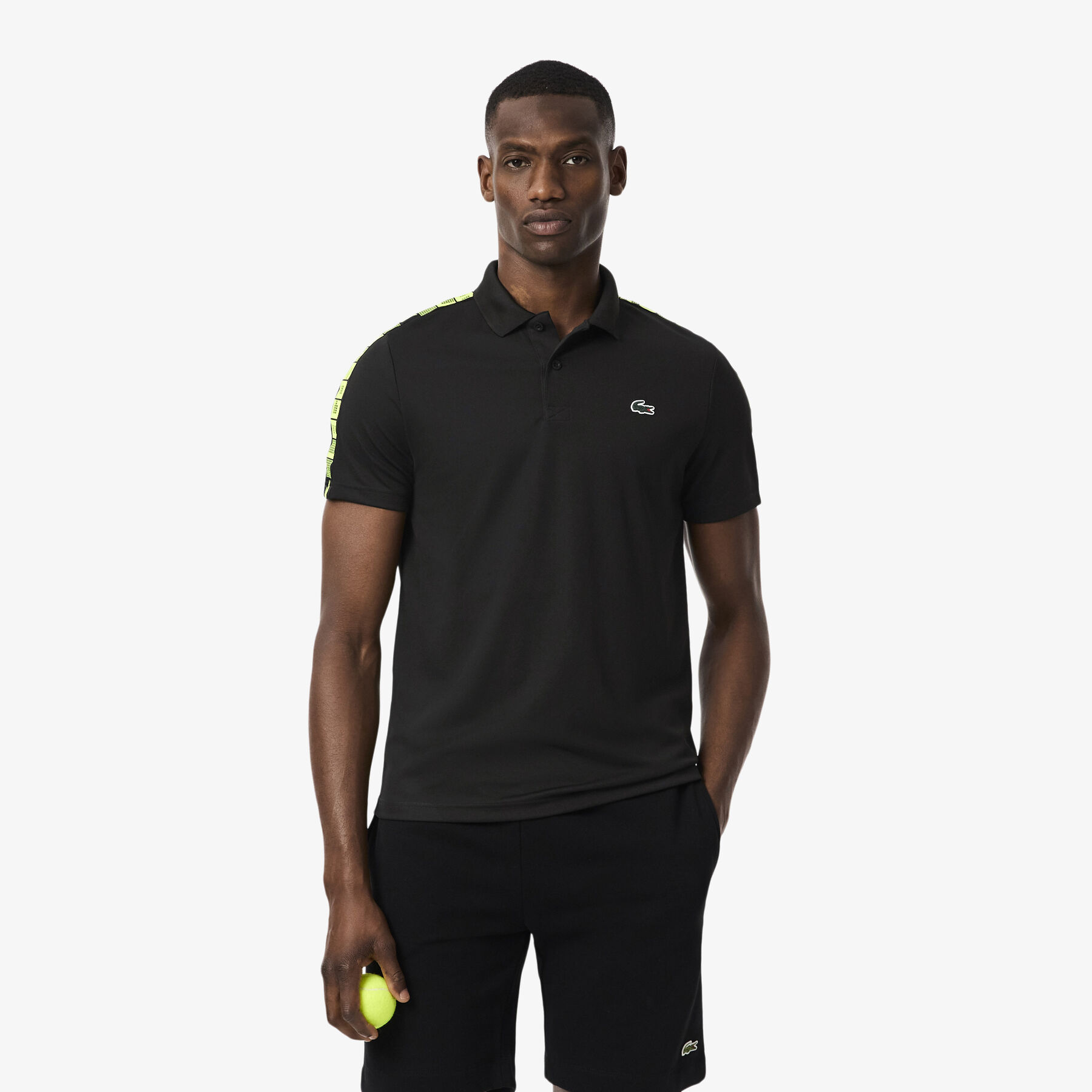 Ultra Dry Branded Stripe Tennis Polo Shirt Ultra Dry Branded Stripe Tennis Polo Shirt