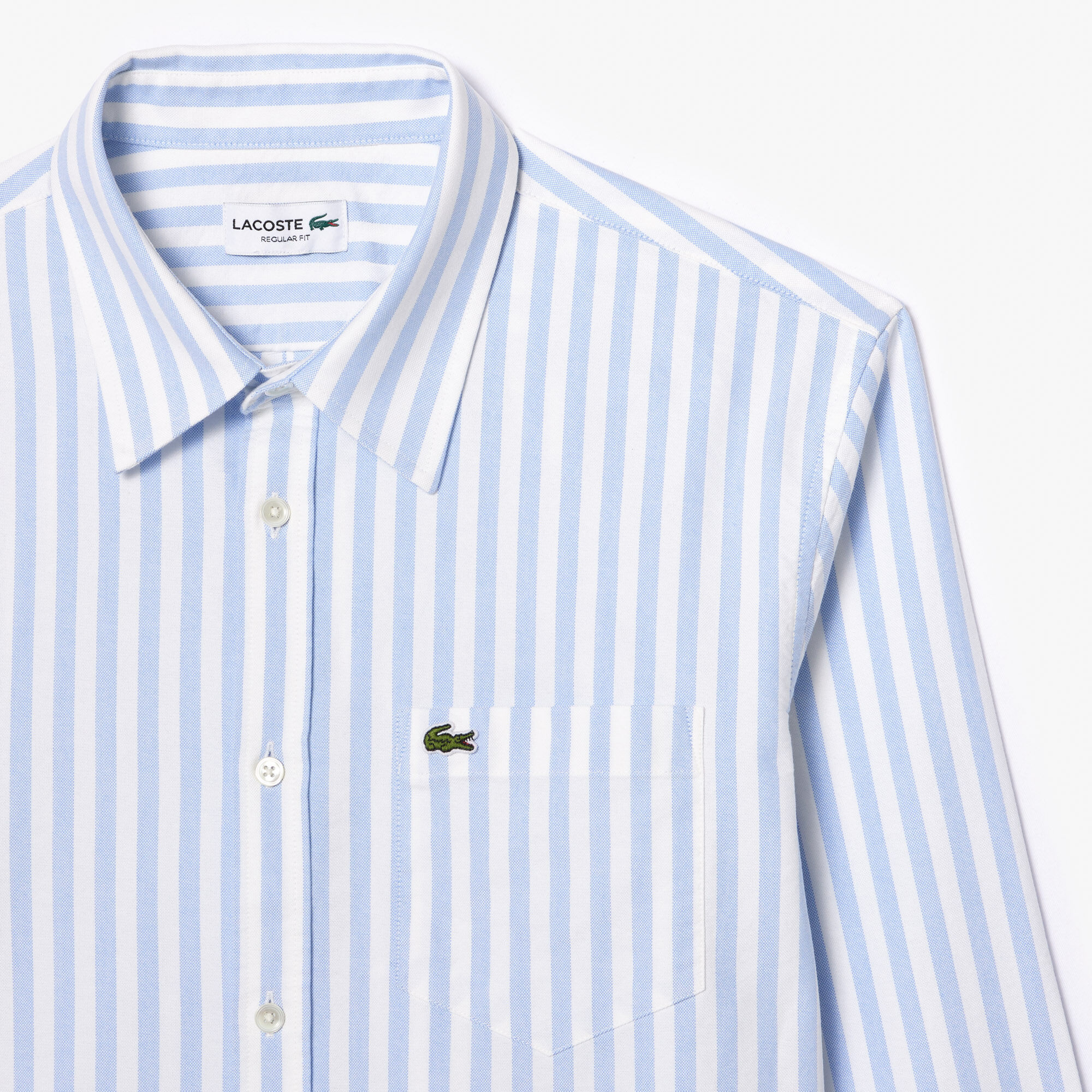 Buy Regular Fit Striped Oxford Shirt | Lacoste EG