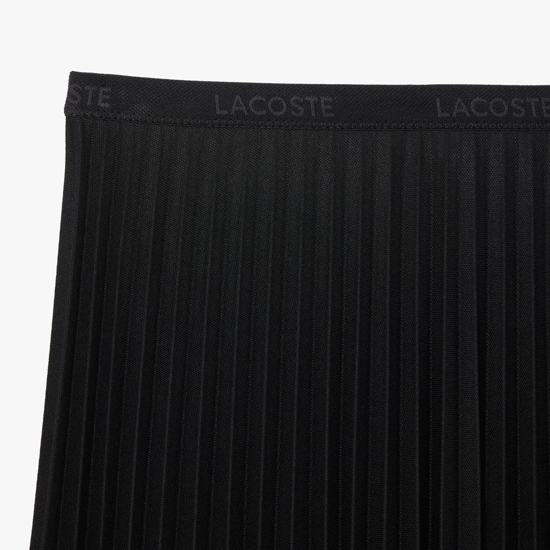 Elastic Waist Fluid Pleated Skirt lacoste elastic waist fluid pleated skirt