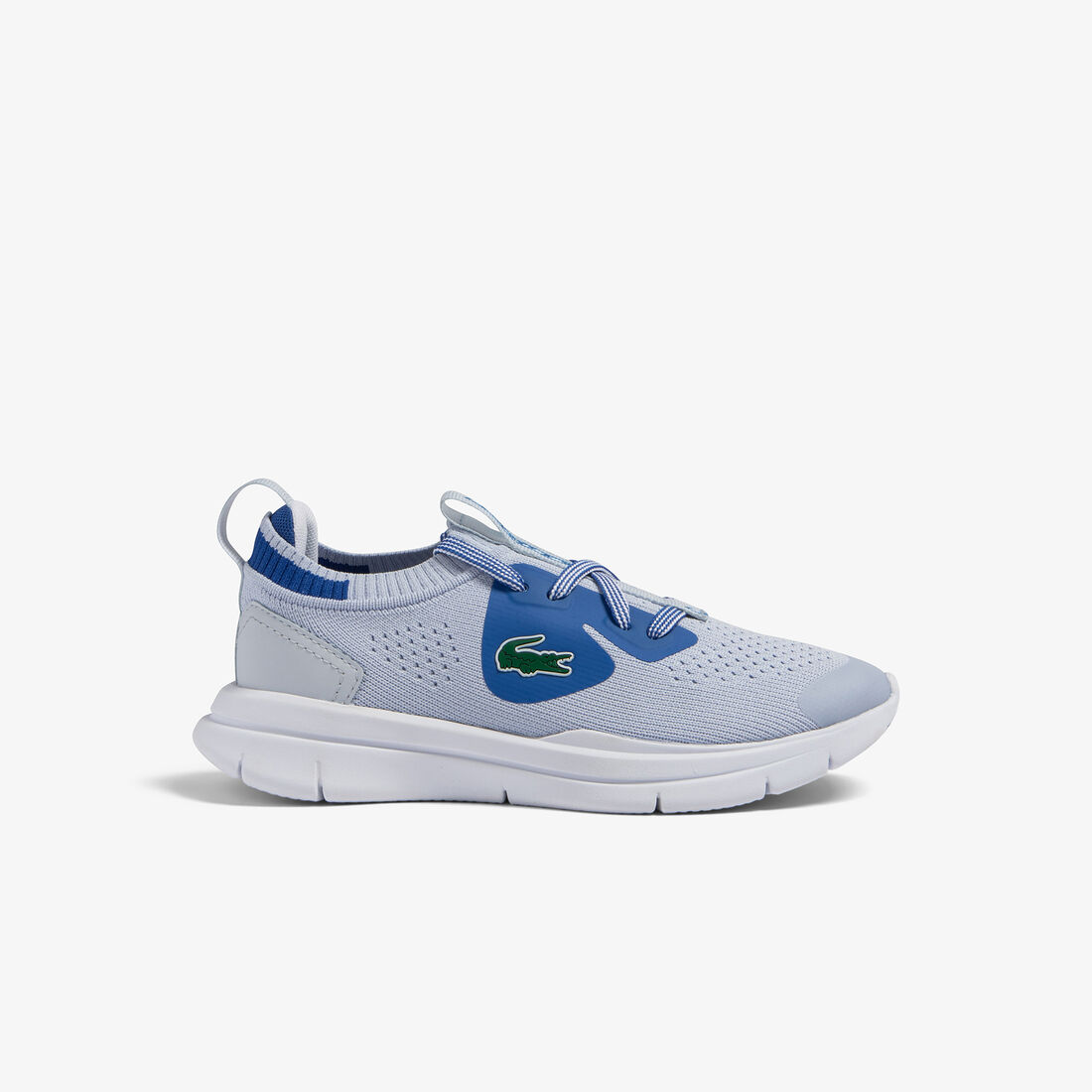 Children's Lacoste Run Spin Knit Textile Trainers