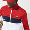 men s lacoste sport resistant colourblock piqu  zip sweatshirt