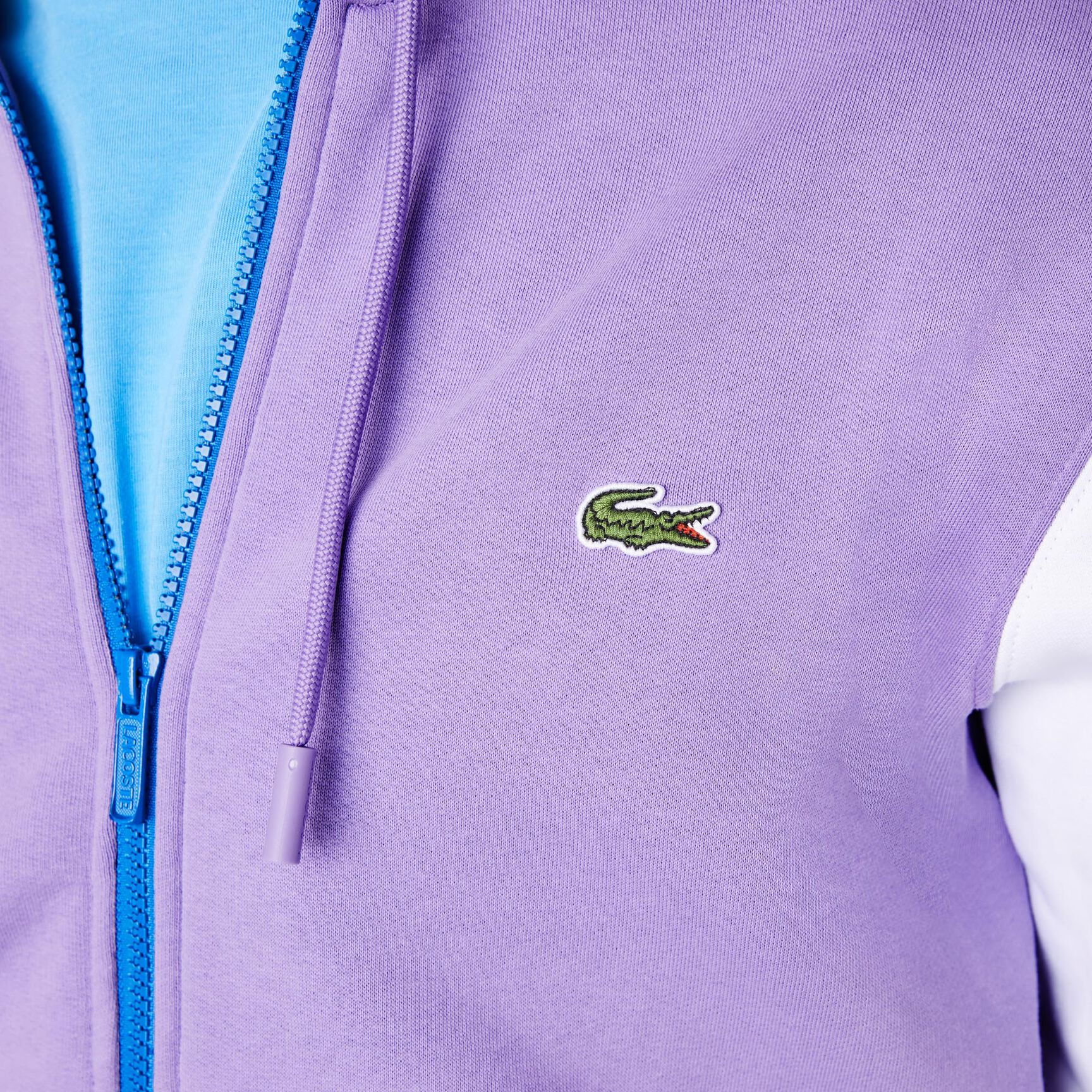 Men's Lacoste Classic Fit Color-block Hooded Zip Sweatshirt