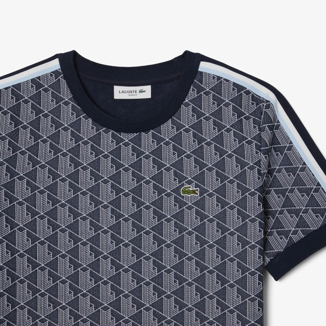 Slim Fit Monogram Jacquard T-shirt Slim Fit Monogram Jacquard T-shirt