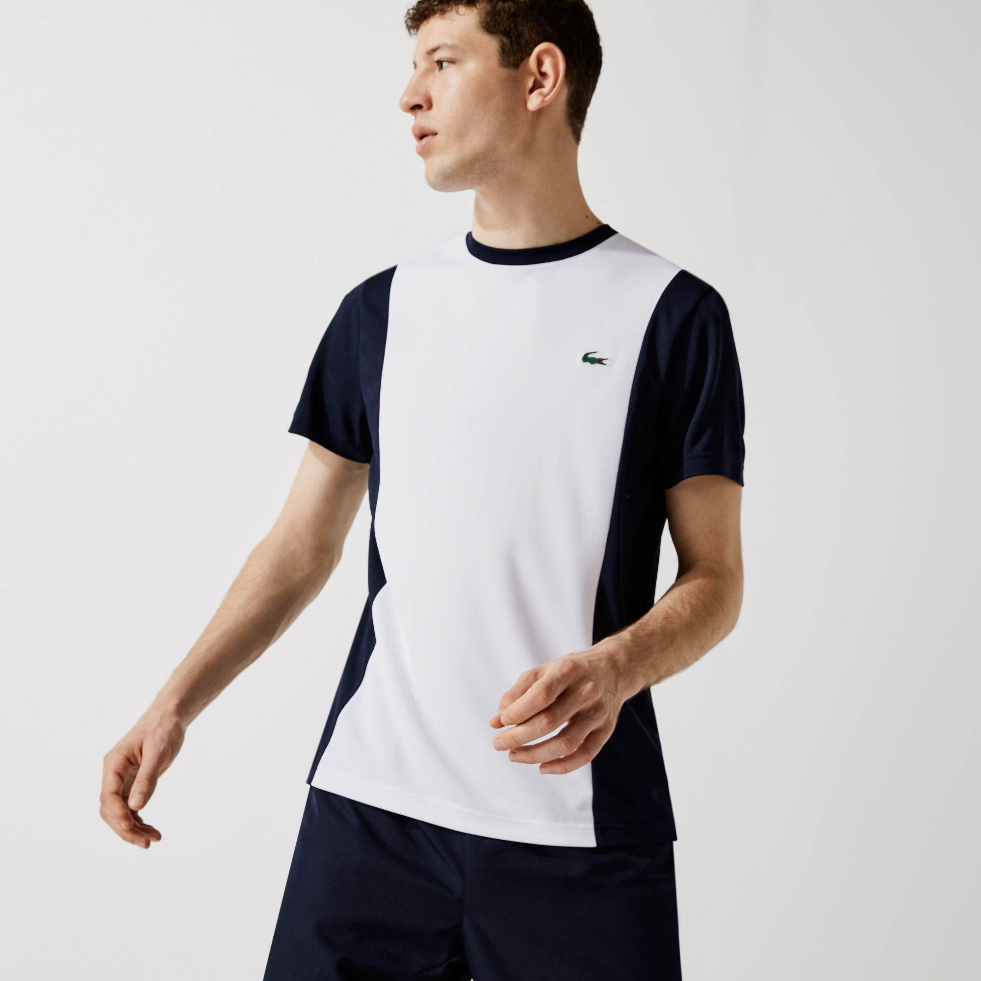Men s Lacoste Sport Breathable Resistant Bicolor T shirt