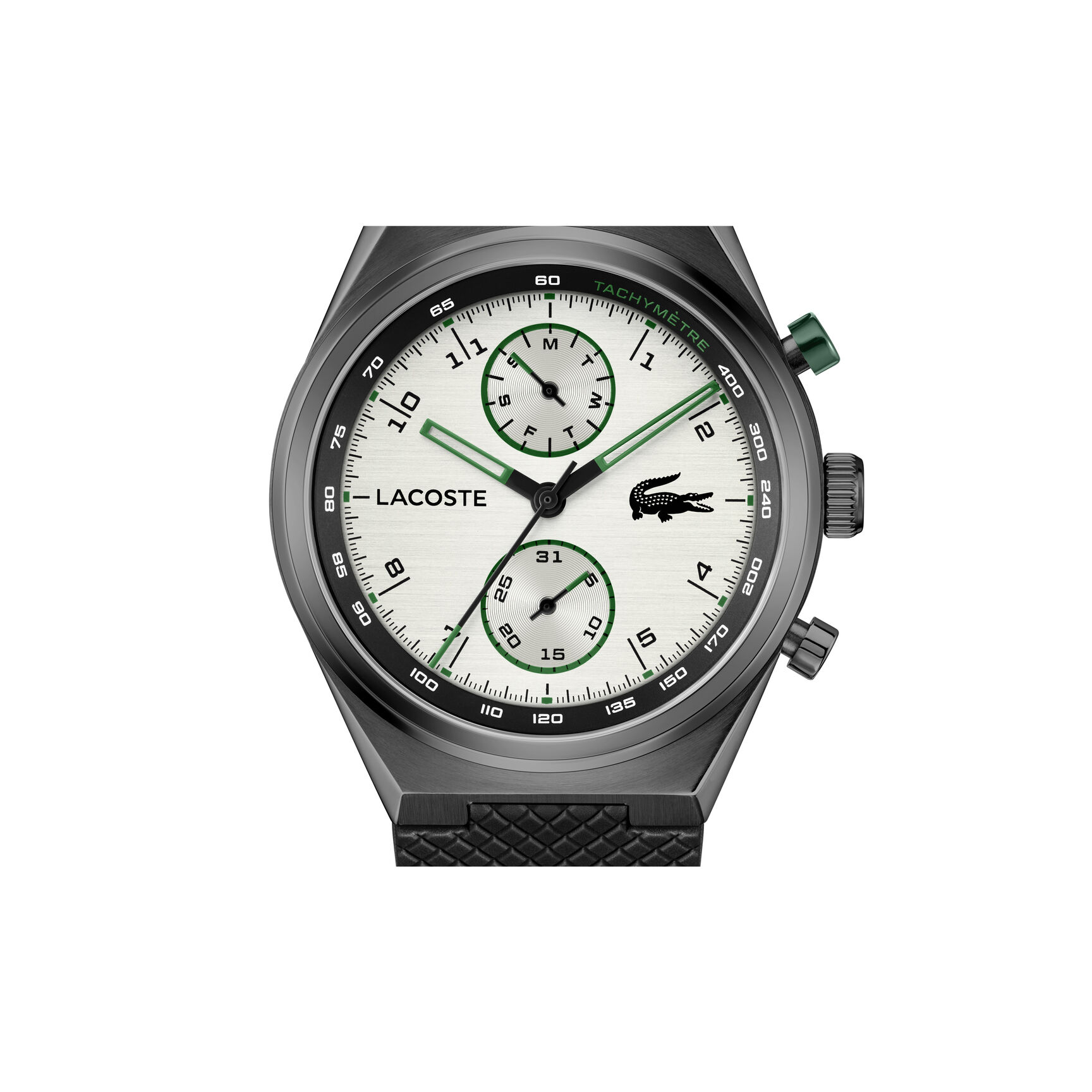 Black Silicone Strap Men's Watch