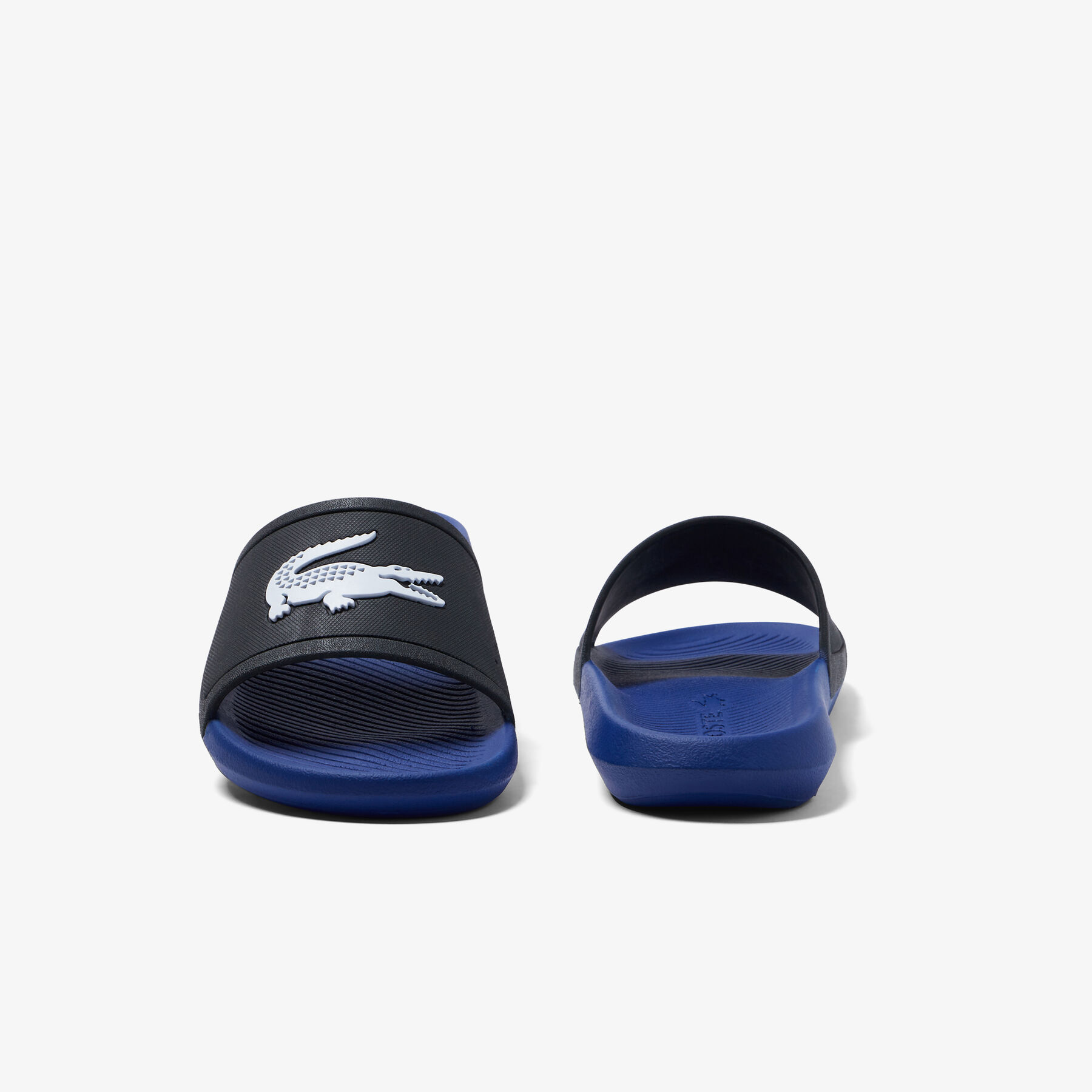Men's Lacoste Croco Rubber Duo-Tone Slides men s lacoste croco rubber duo tone slides