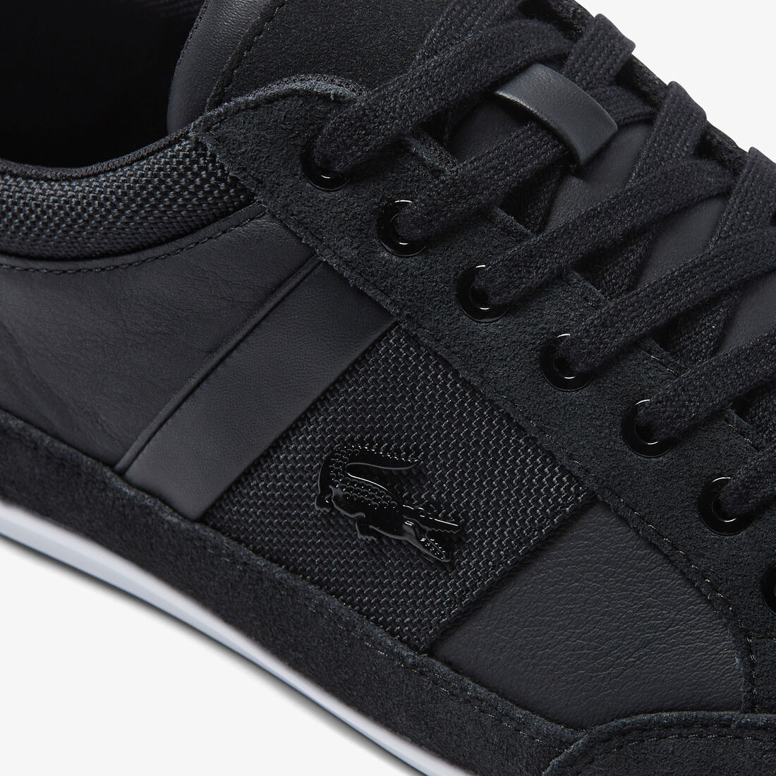 Men's Lacoste Chaymon Leather Color Contrast Sneakers Men's Lacoste Chaymon Leather Color Contrast Sneakers