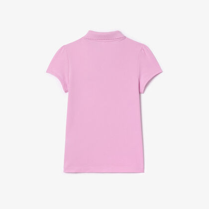 Scalloped Collar Mini Pique Polo Shirt Scalloped Collar Mini Pique Polo Shirt