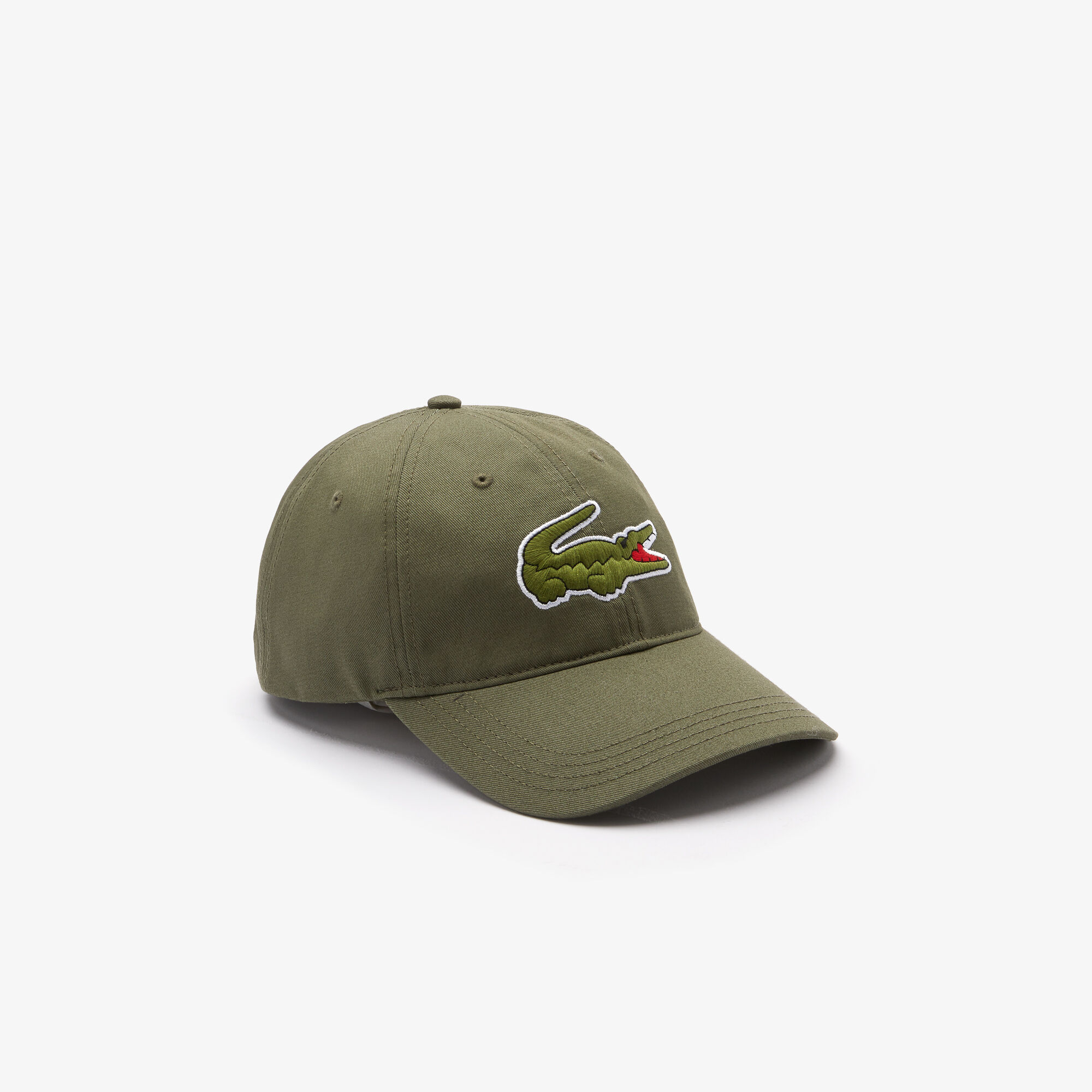 Men's Contrast Strap And Oversized Crocodile Cotton Cap Men's Contrast Strap And Oversized Crocodile Cotton Cap