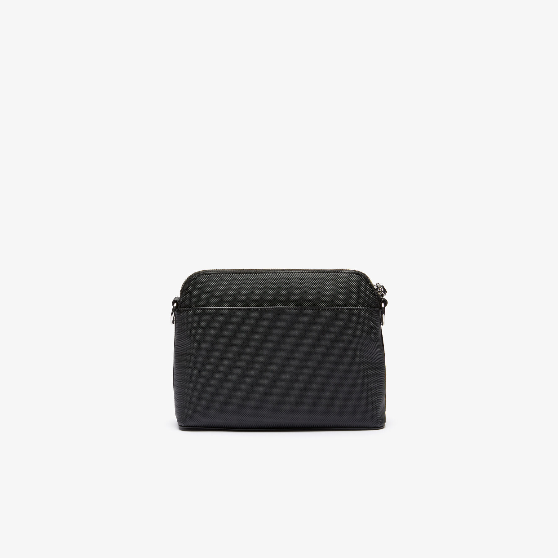 Women's Daily Classics Coated Piqué Canvas Zip Shoulder Bag lacoste women s daily classics coated piqu canvas zip shoulder bag