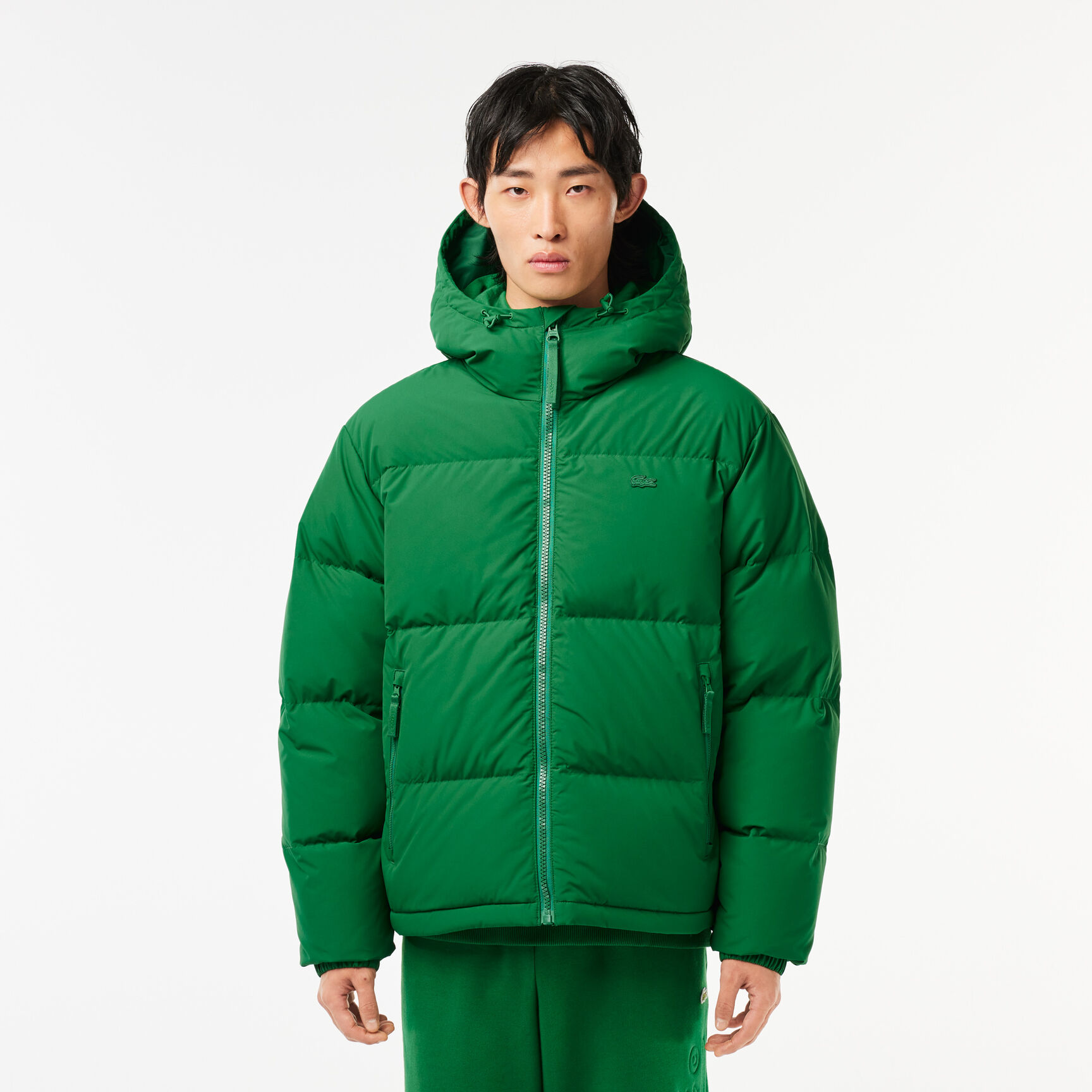 Men's Lacoste Quilted Water-Repellent Short Jacket Men's Lacoste Quilted Water-Repellent Short Jacket