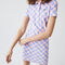 women s lacoste live checkerboard pattern cotton piqu  polo dress