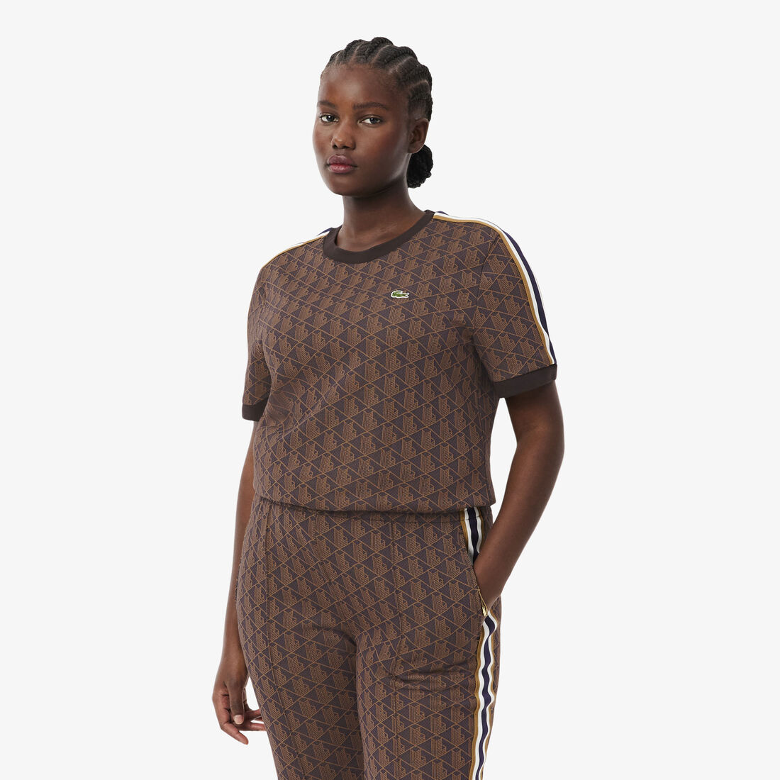 Slim Fit Monogram Jacquard T-shirt Slim Fit Monogram Jacquard T-shirt