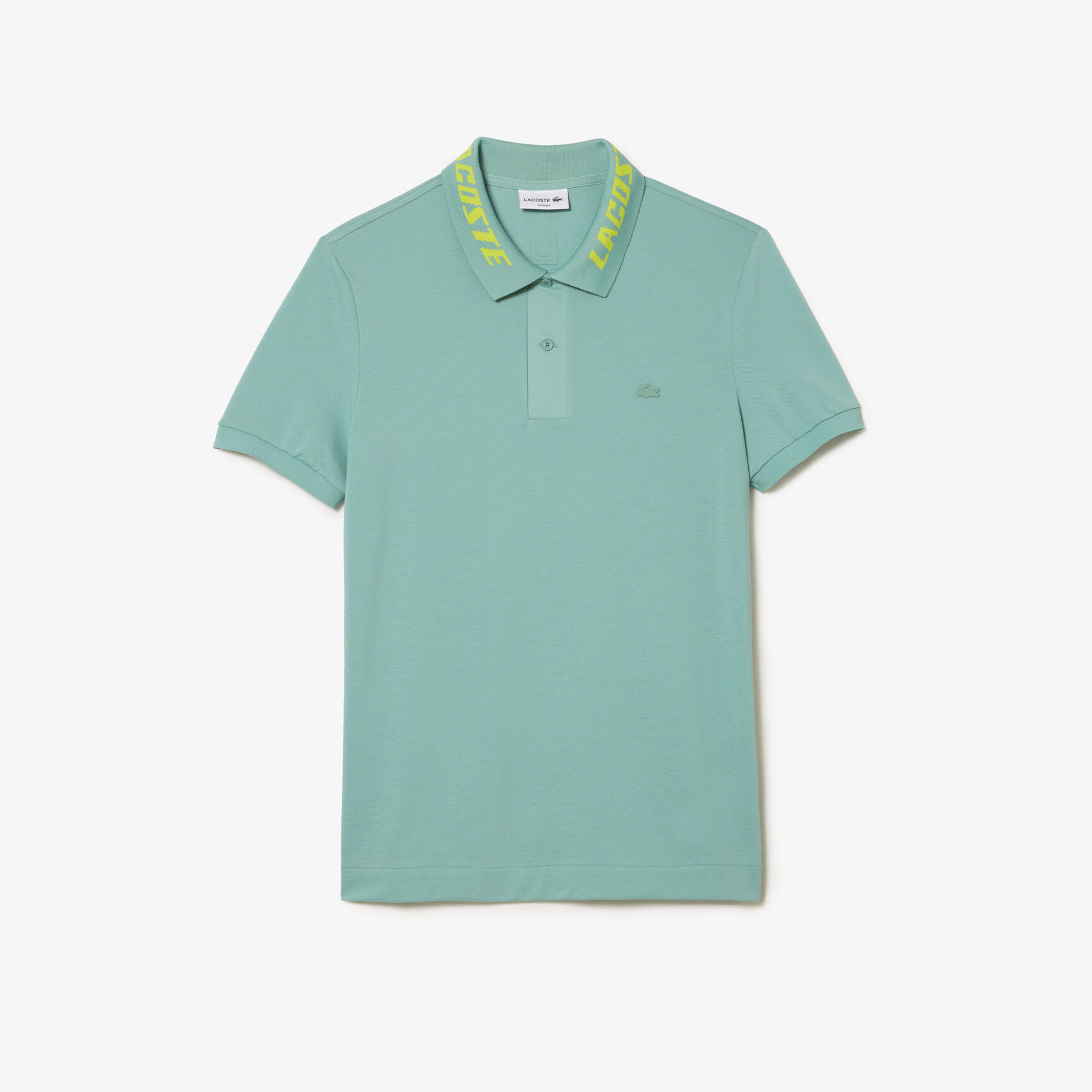 Men's Lacoste Branded Slim Fit Stretch Pique Polo Men's Lacoste Branded Slim Fit Stretch Pique Polo