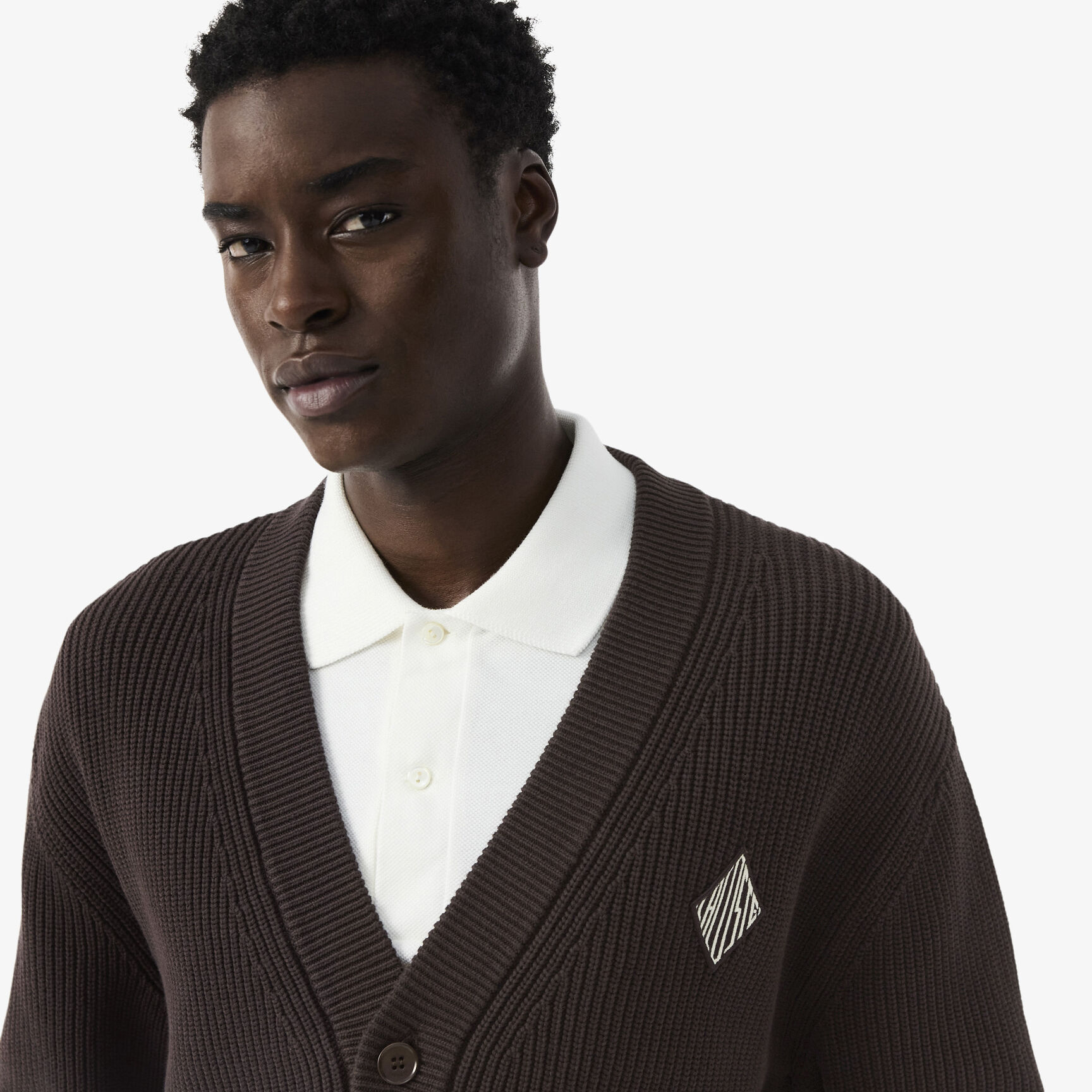 Relaxed Fit Ribbed Cotton Cardigan Relaxed Fit Ribbed Cotton Cardigan