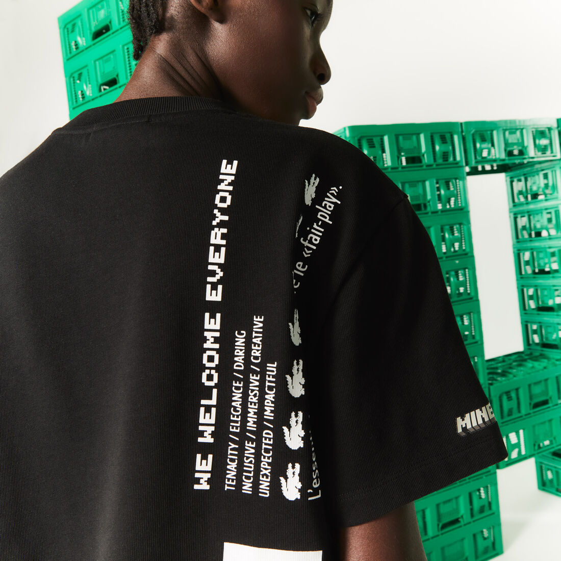 Women's Lacoste L!VE x Minecraft Short Organic Cotton T-Shirt Women's Lacoste L!VE x Minecraft Short Organic Cotton T-Shirt