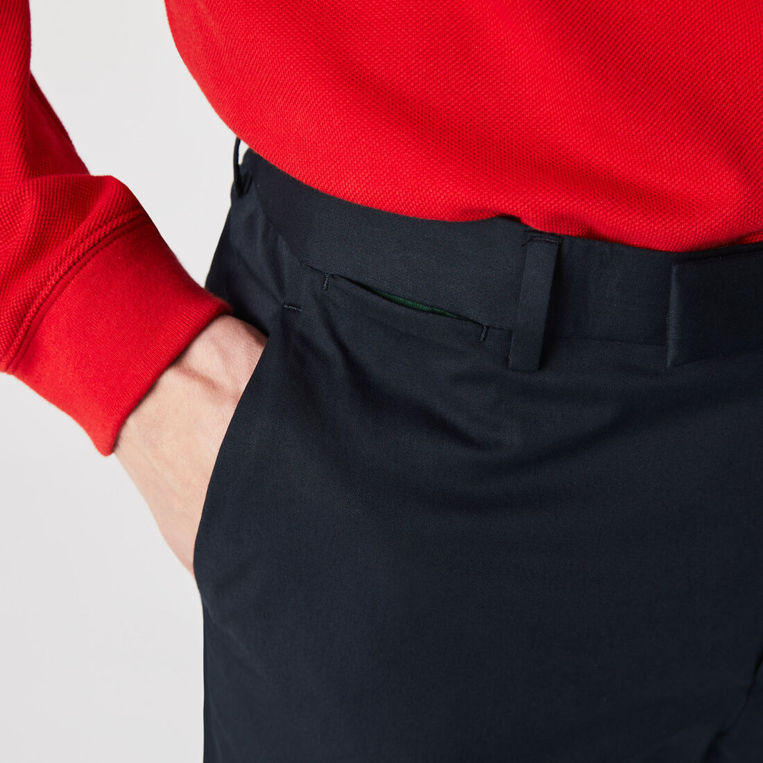 بنطلون تشينو من القطن المرن ذو قصة ضيقة للرجال بنطلون تشينو من القطن المرن ذو قصة ضيقة للرجال