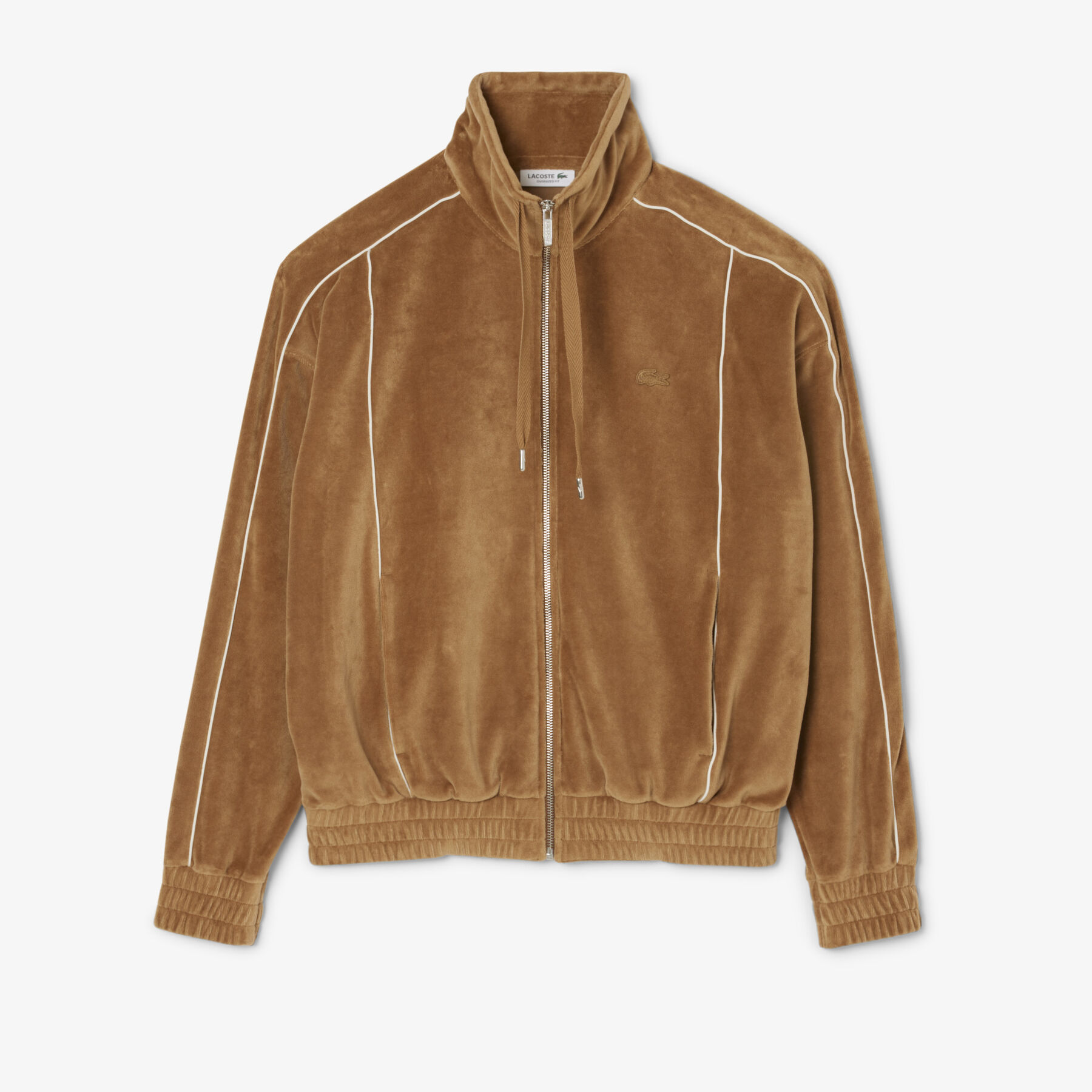 Oversized Zipped Velour Sweatshirt Oversized Zipped Velour Sweatshirt