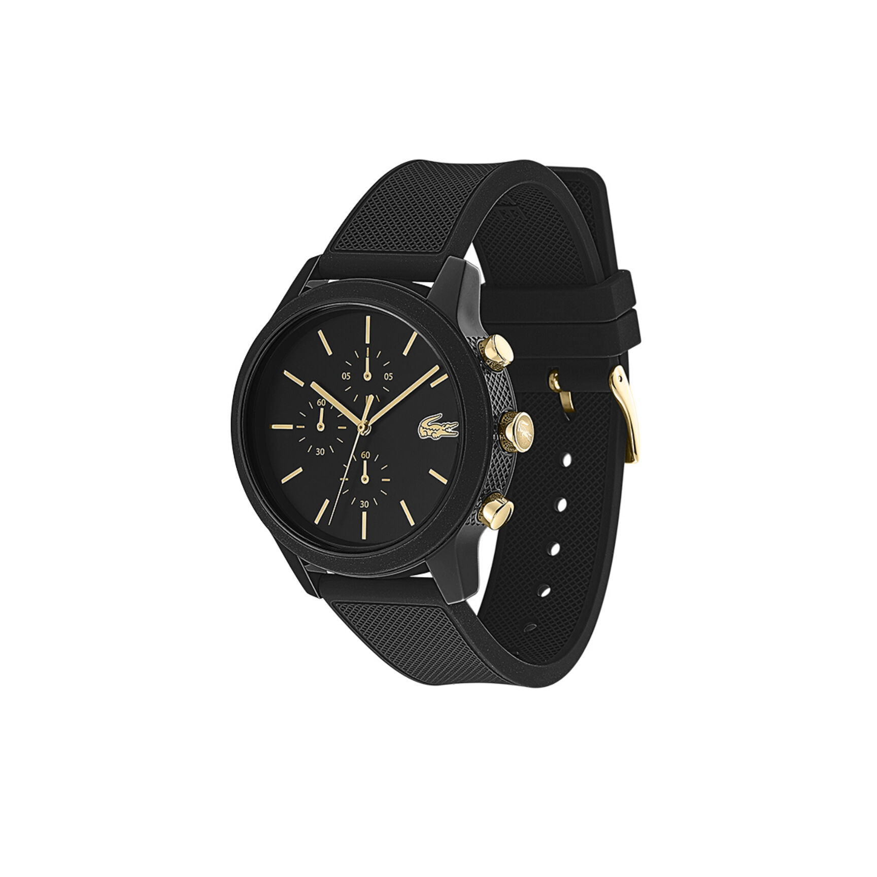 Lacoste Lacoste.12.12 Mens Black Dial Watch Lacoste Lacoste.12.12 Mens Black Dial Watch