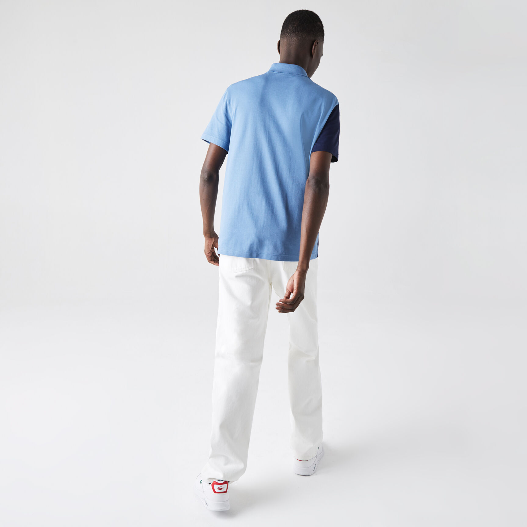 Men&rsquo;s Lacoste Regular Fit Colourblock Ultra-Lightweight Knit Polo Shirt