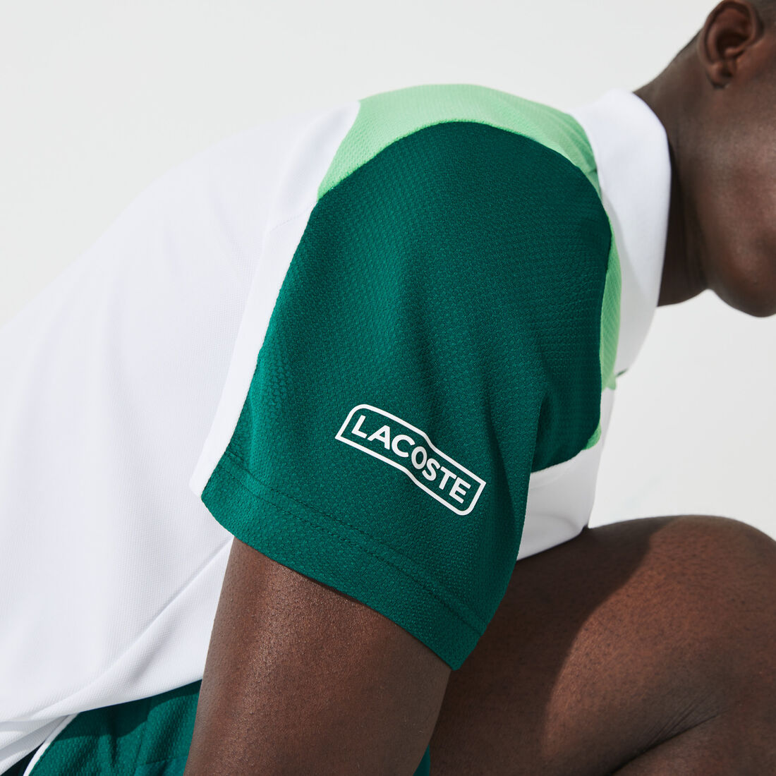 Men’s Lacoste SPORT Breathable Colourblock Tennis Polo Shirt Men’s Lacoste SPORT Breathable Colourblock Tennis Polo Shirt