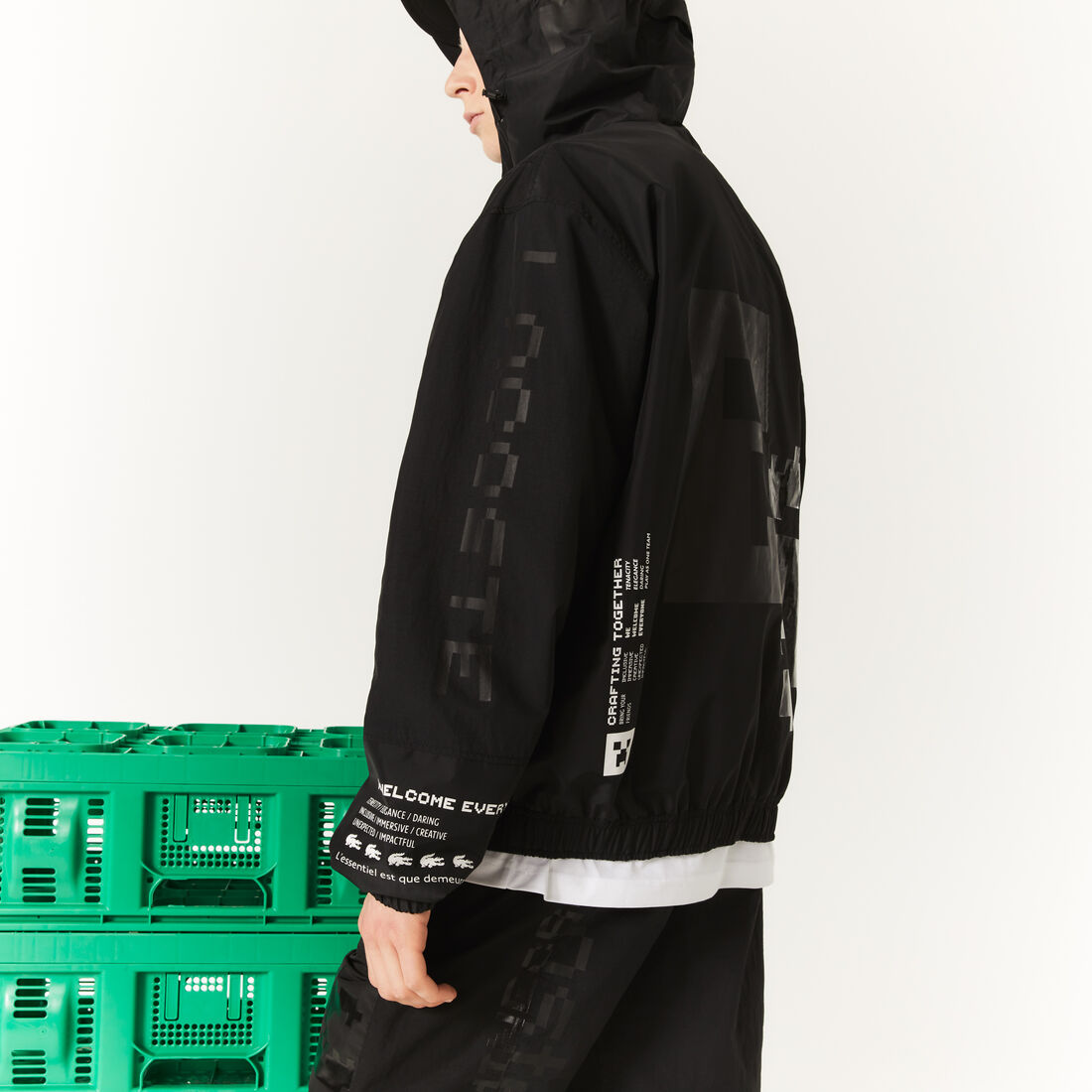 Unisex Lacoste L!VE x Minecraft Zippered Jacket Unisex Lacoste L!VE x Minecraft Zippered Jacket
