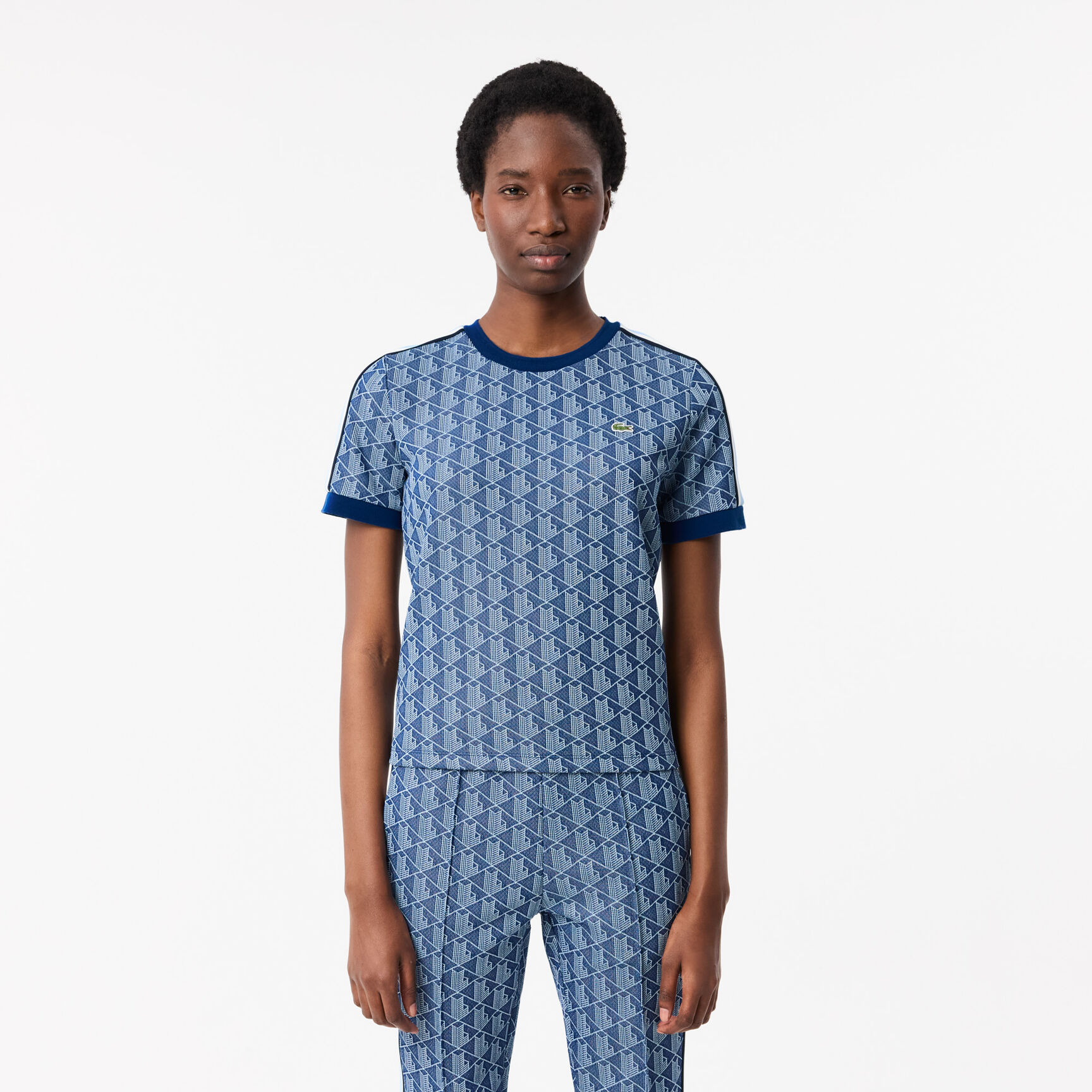 Slim Fit Monogram Jacquard T-shirt Slim Fit Monogram Jacquard T-shirt