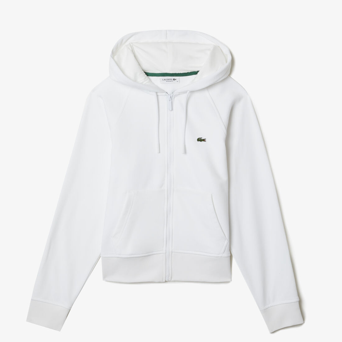 Women's Lacoste Hooded Organic Fleece Zippered Jogger Sweatshirt