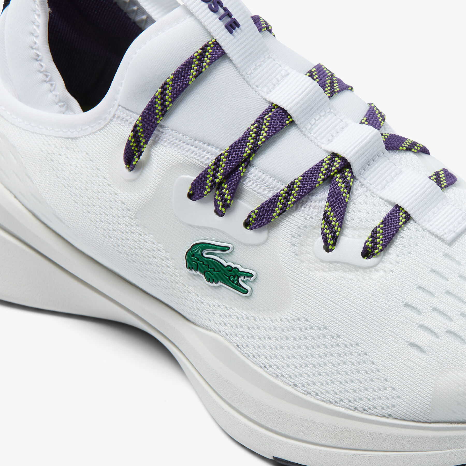 women s lacoste run spin comfort textile sneakers