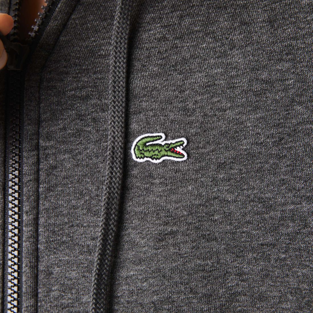 سويت شيرت للتنس من الصوف بسحاب وغطاء رأس مجموعة Lacoste SPORT للنساء سويت شيرت للتنس من الصوف بسحاب وغطاء رأس مجموعة Lacoste SPORT للنساء