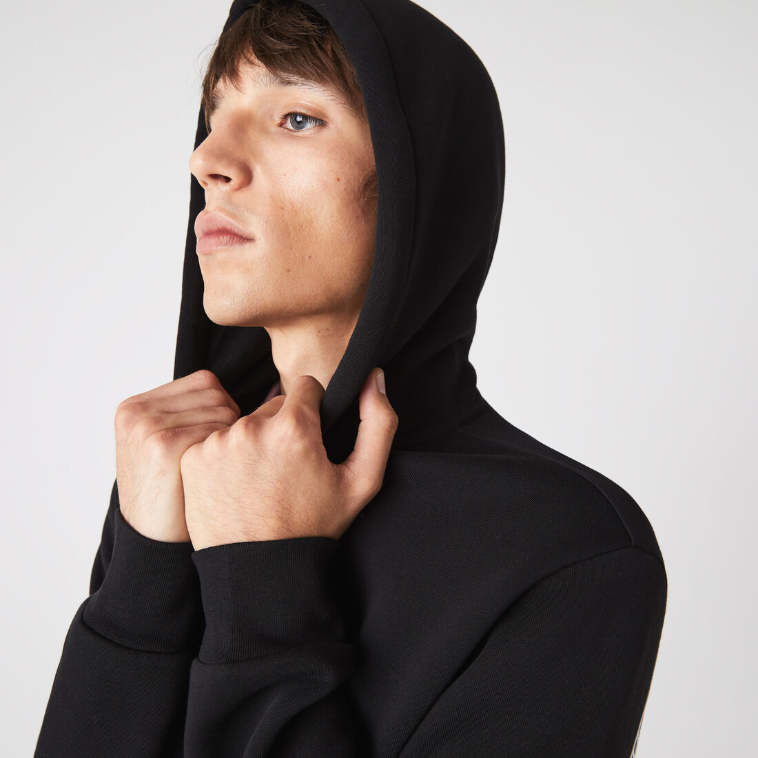 Men's Lacoste Printed Bands Hooded Zip Sweatshirt Men's Lacoste Printed Bands Hooded Zip Sweatshirt