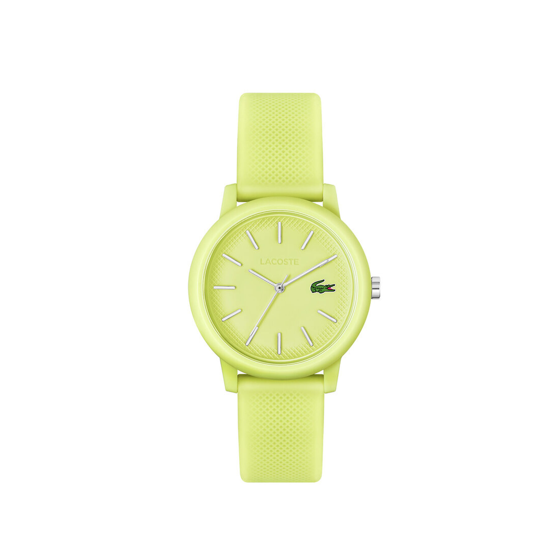 Women Yellow Silicone Strap Watch lacoste women yellow silicone strap watch