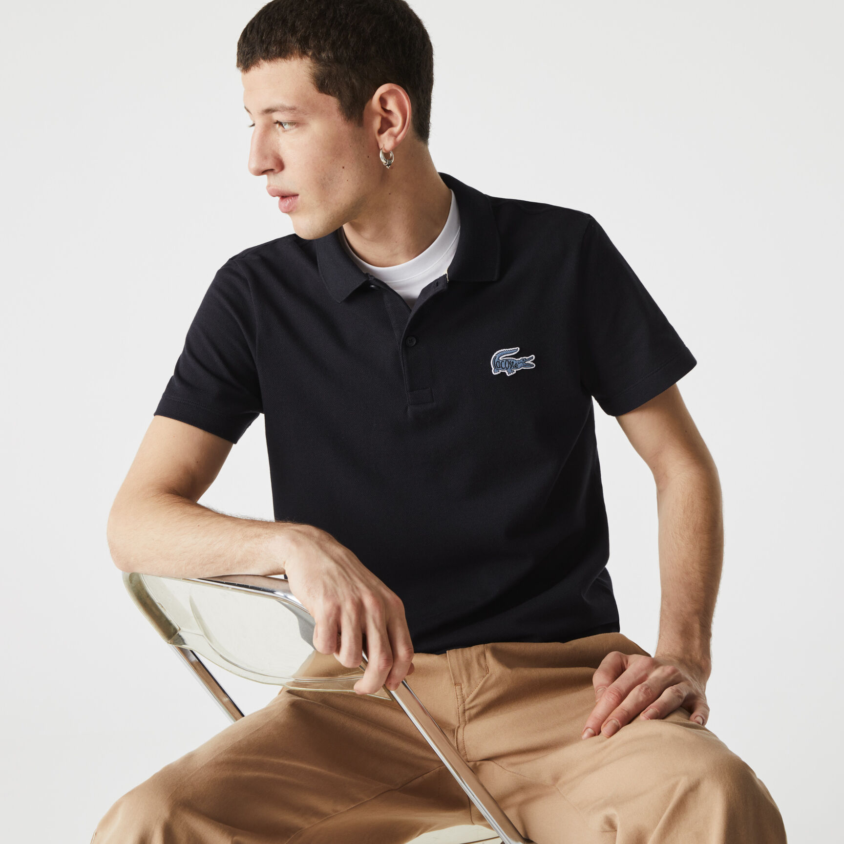 Men&rsquo;s Lacoste Regular Fit Badge Cotton Piqu&eacute; Polo
