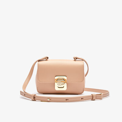 Women's Amelia Leather Shoulder Bag With Engraved Lock